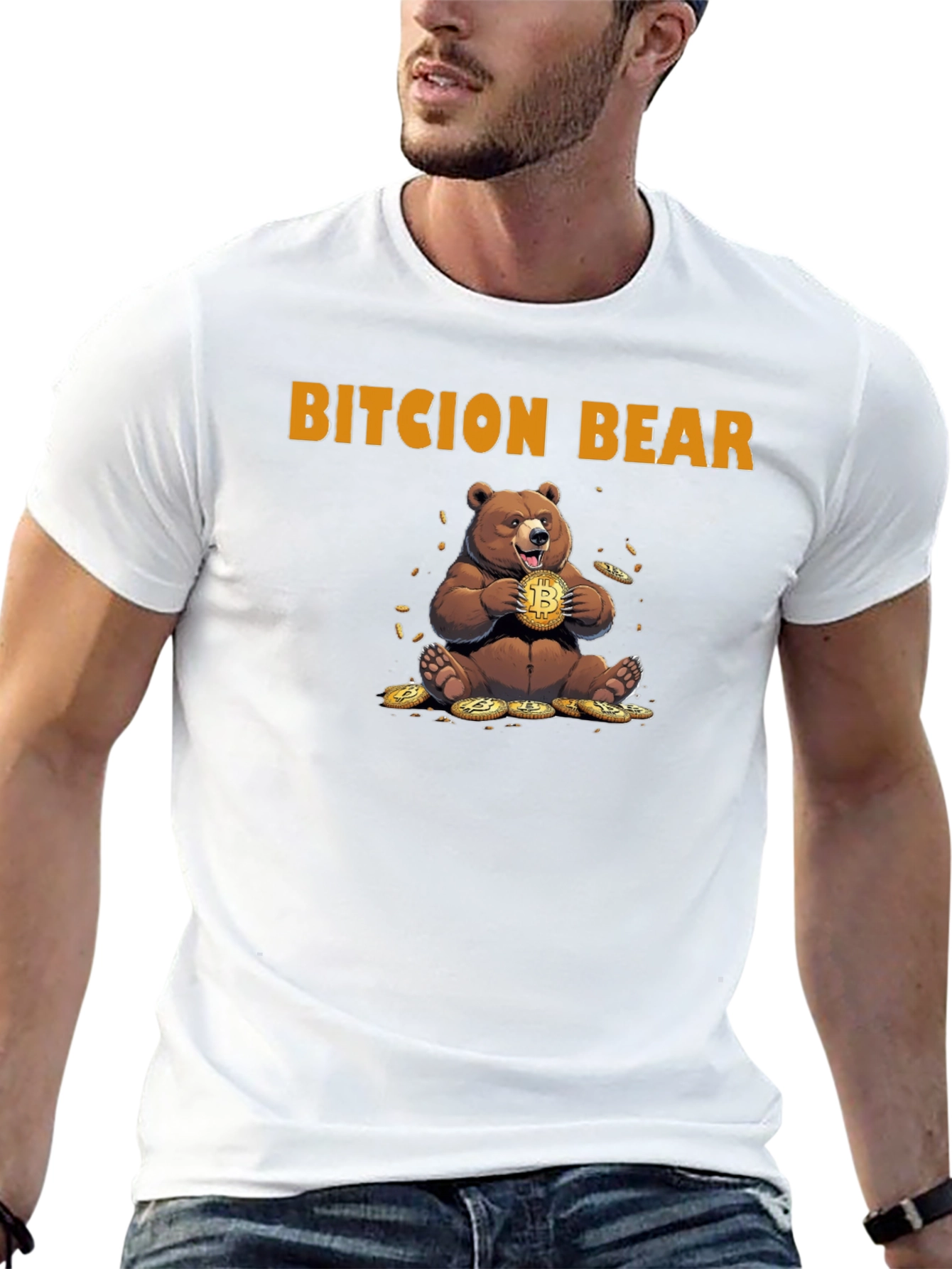 Bitcion Bear Graphic Tee - Crypto Humor T-Shirt