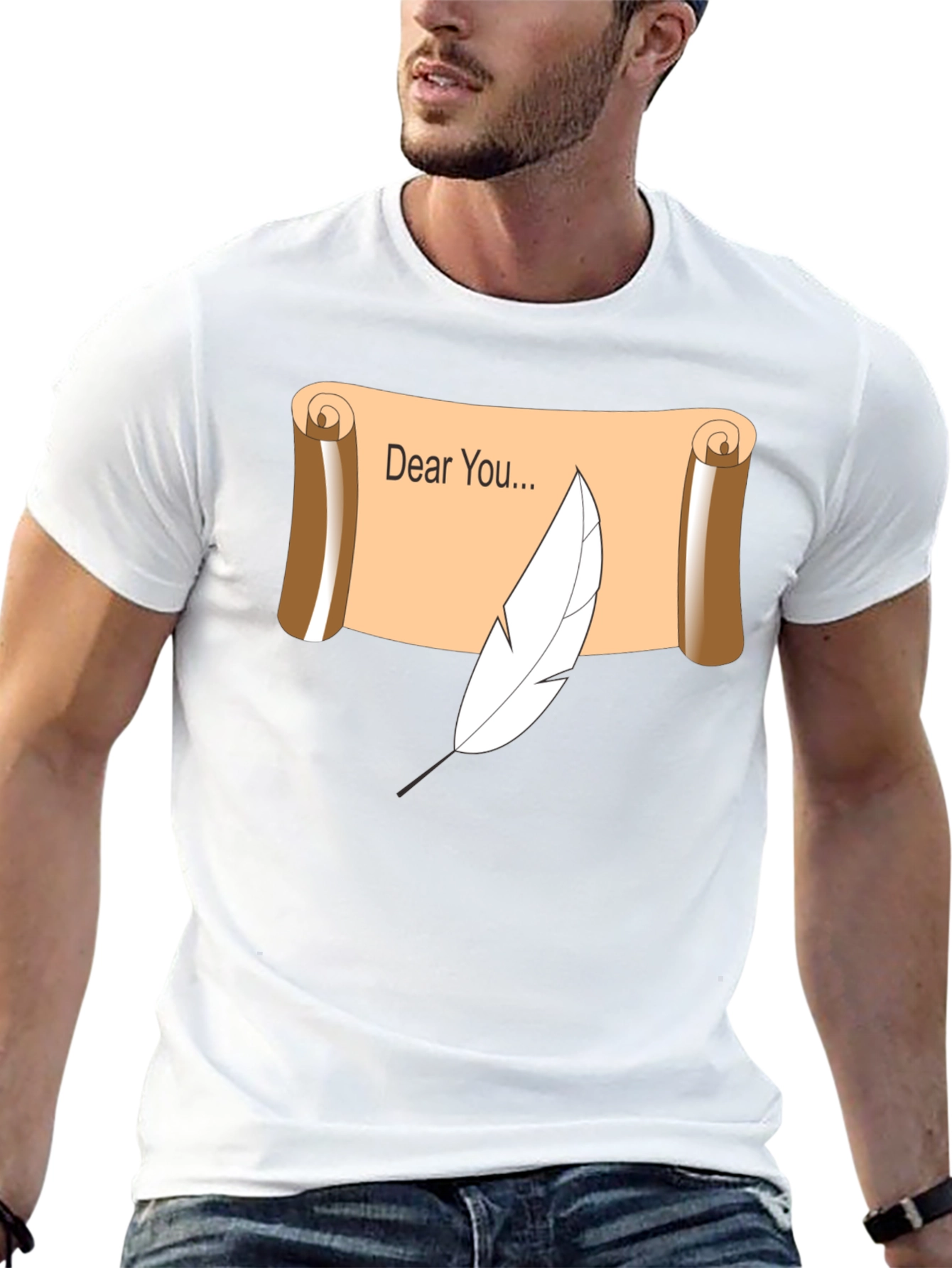 Dear You Scroll & Quill Black T-Shirt