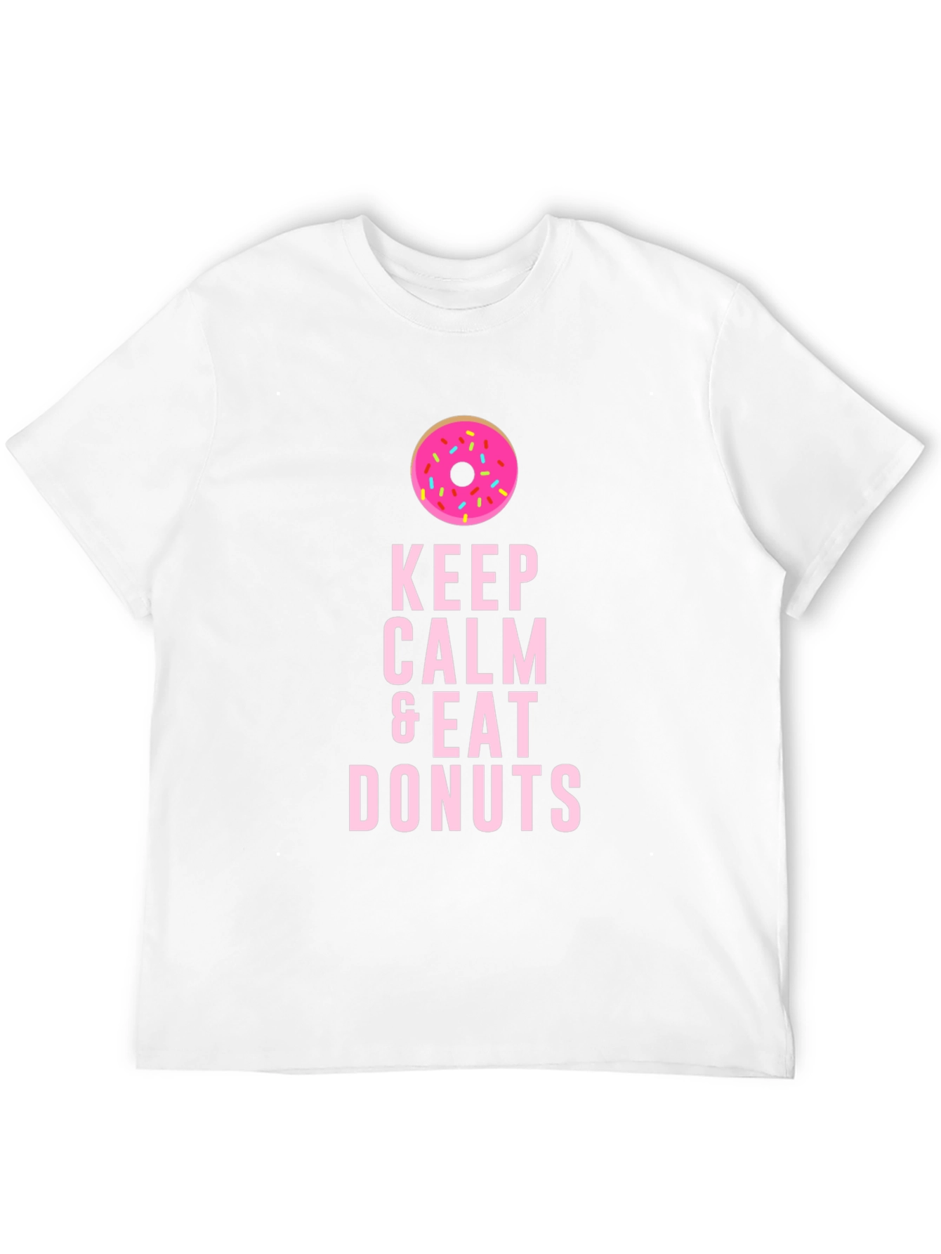 Keep Calm & Eat Donuts Black T-Shirt