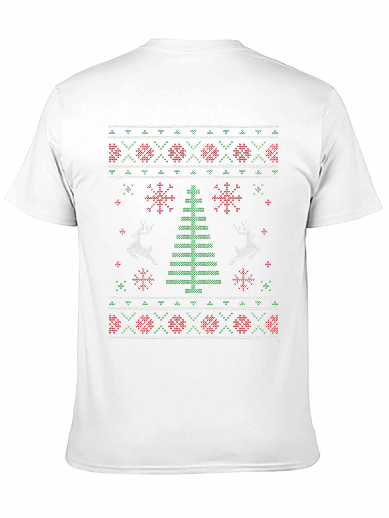 Ugly Christmas Sweater Style Graphic Tee