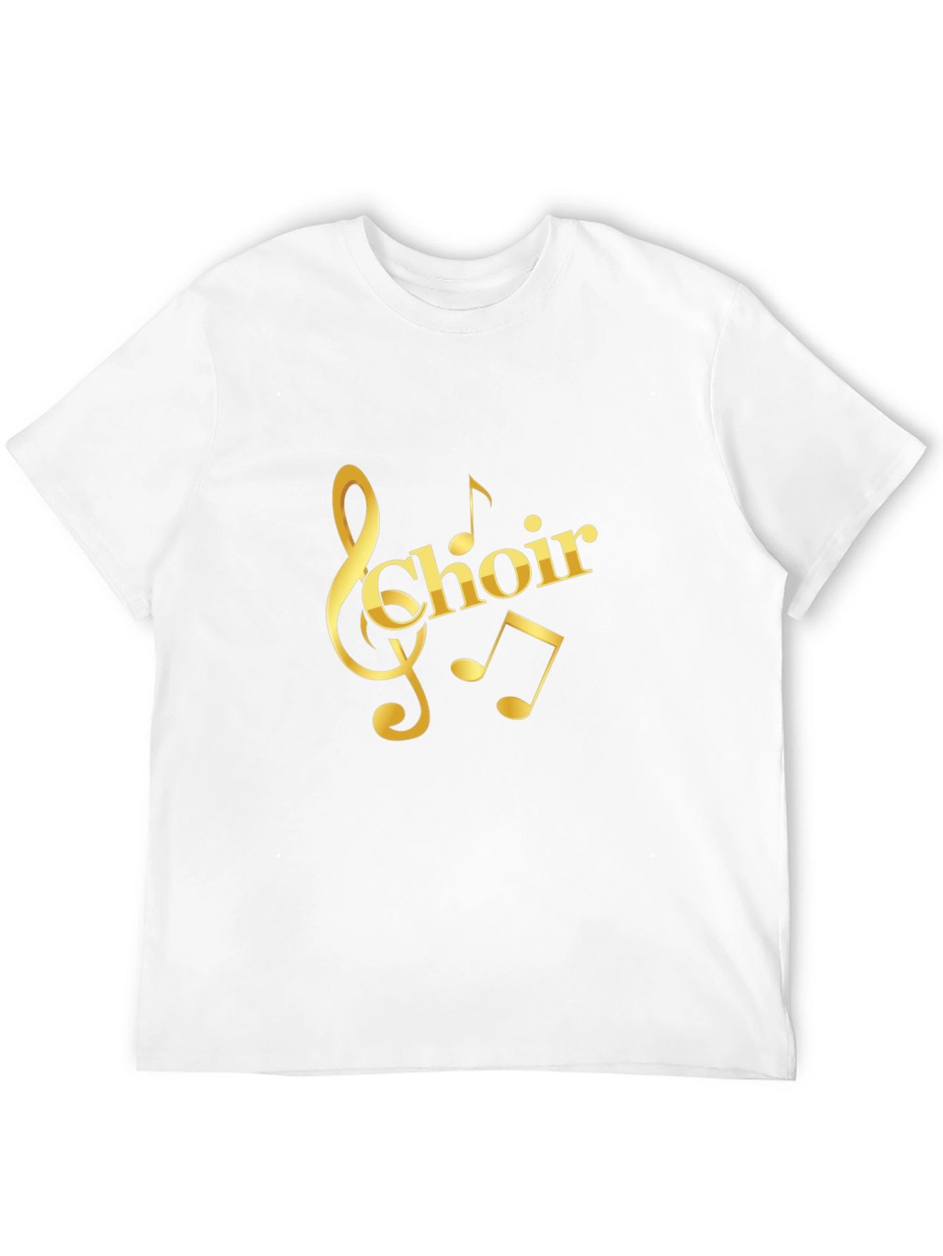 Choir Music Notes Black T-Shirt