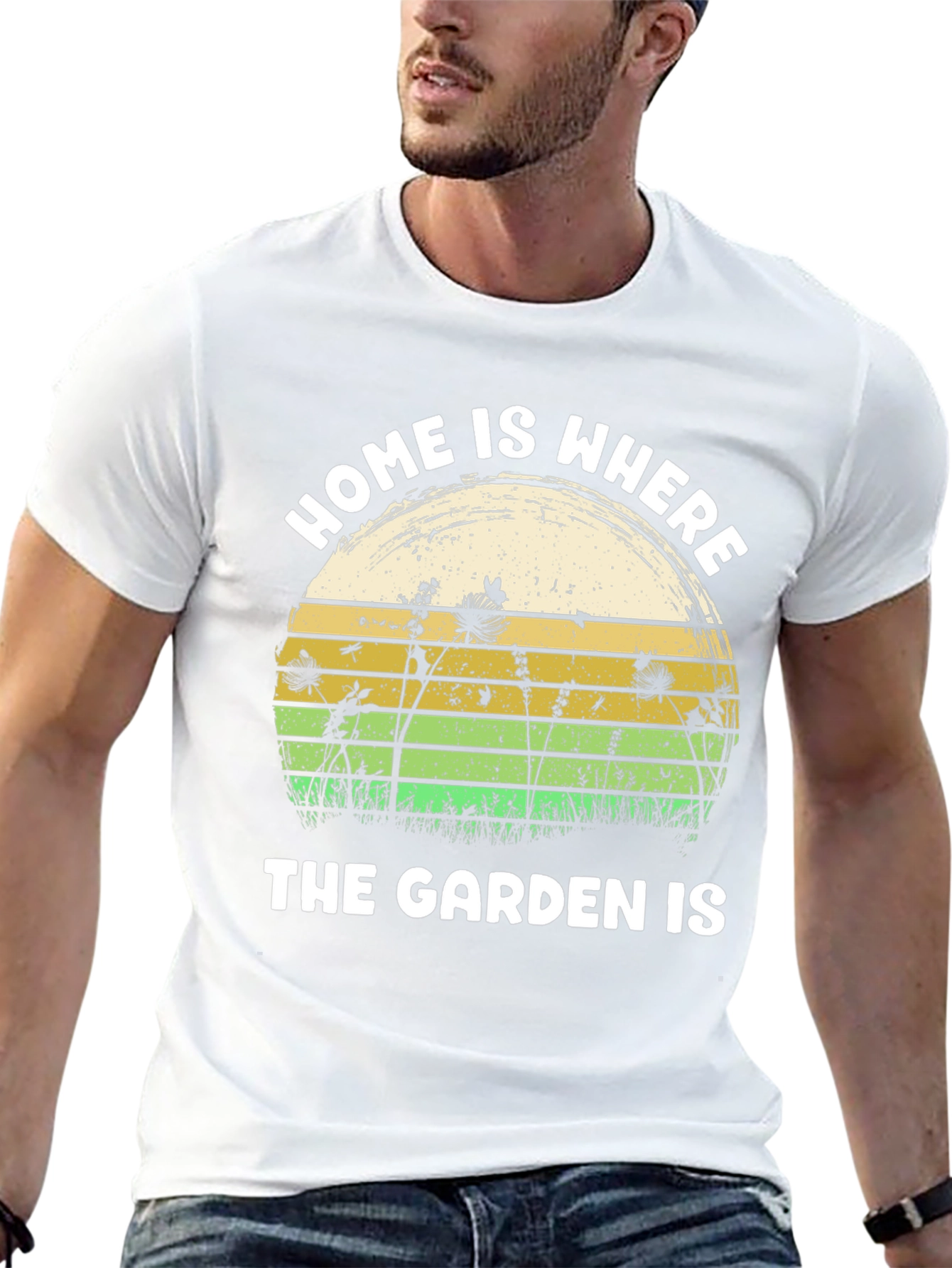 Home is Where The Garden Is Black T-Shirt