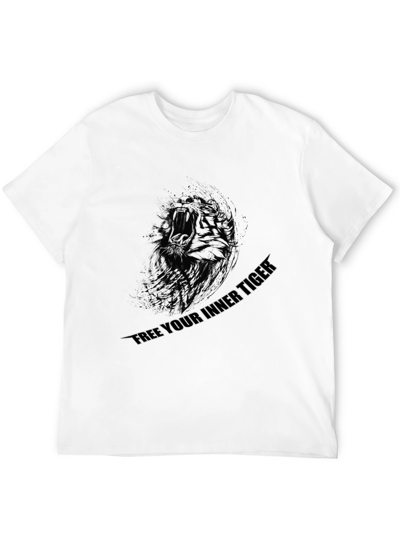 Unleash Your Inner Tiger Black Graphic Tee