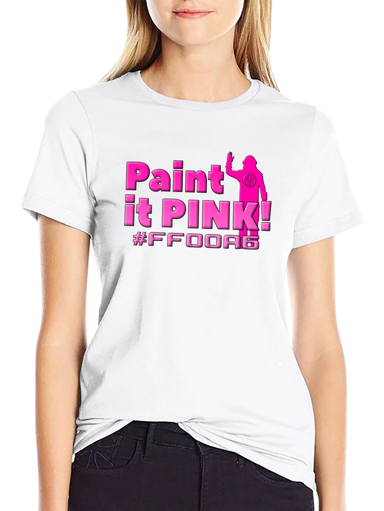 Paint It Pink! Black T-Shirt - Stylish Graphic Tee