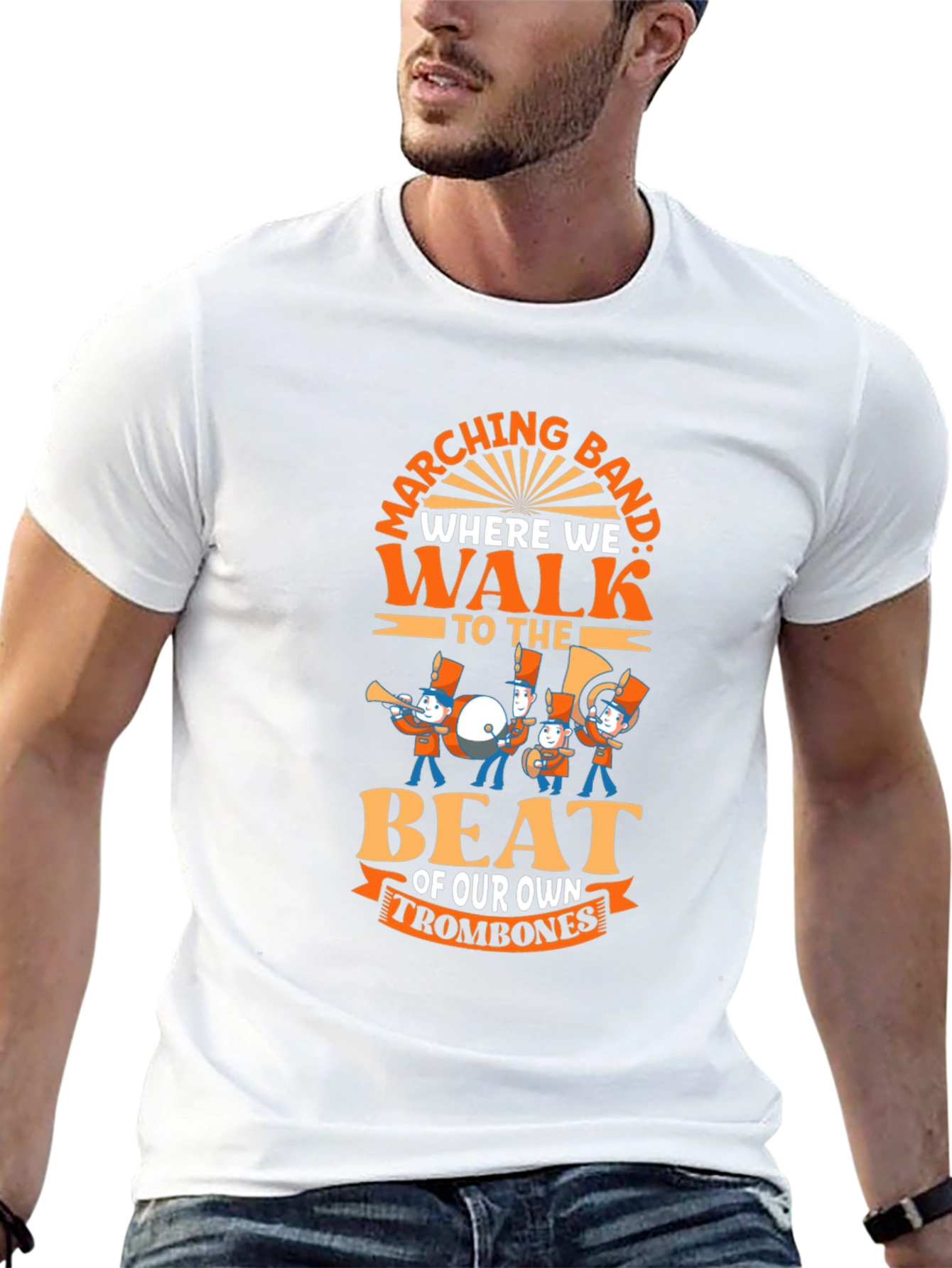 Marching Band T-Shirt - Trombone Player Tee