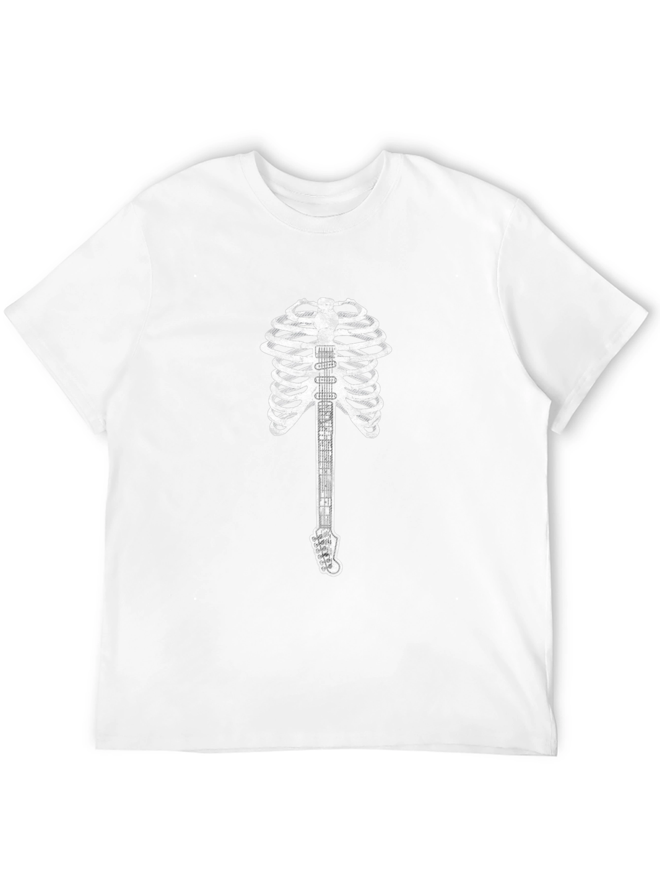 Guitar Skeleton Graphic Tee - Rocker Style