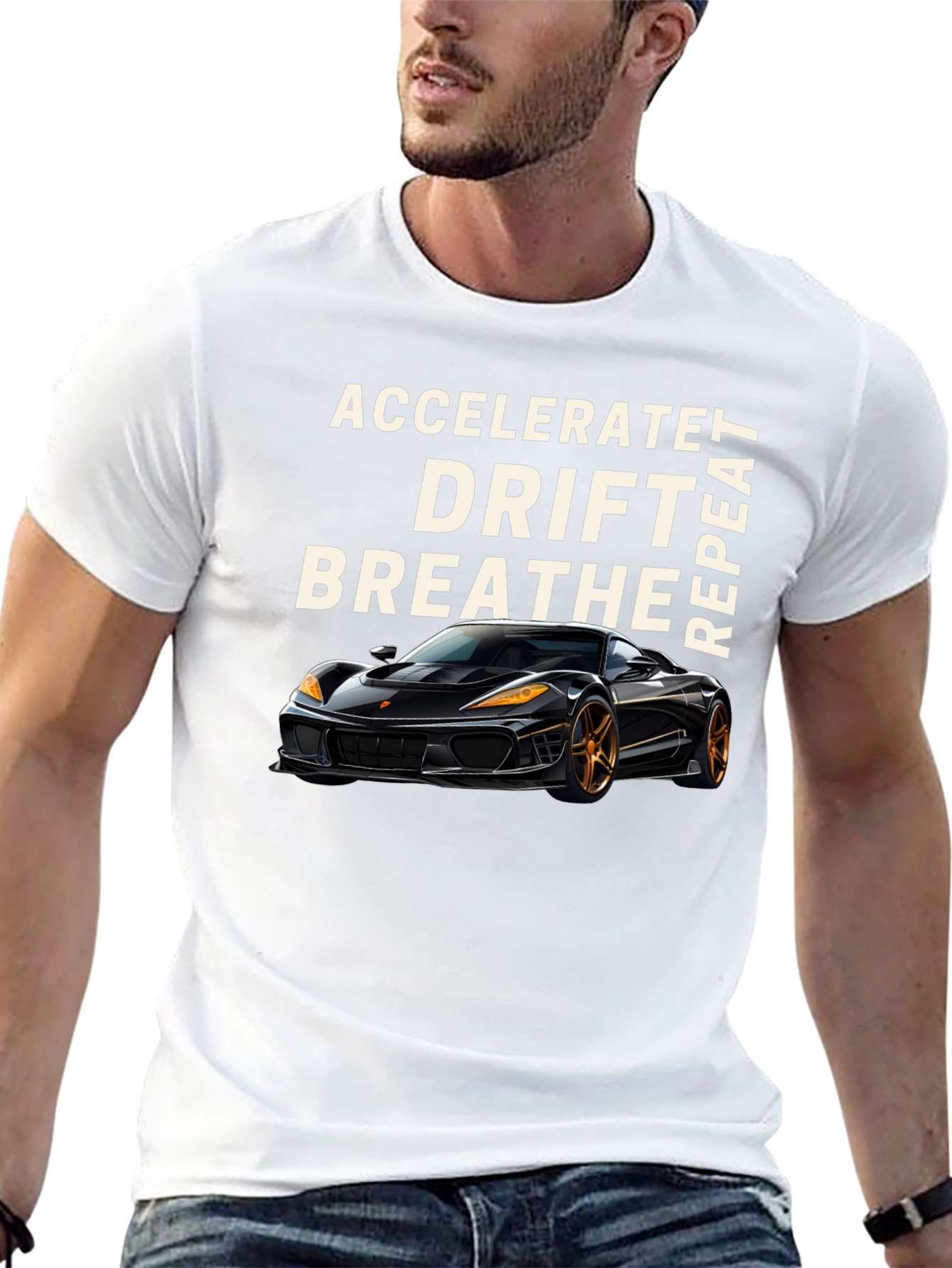 Accelerate Drift Breathe Repeat Car T-Shirt