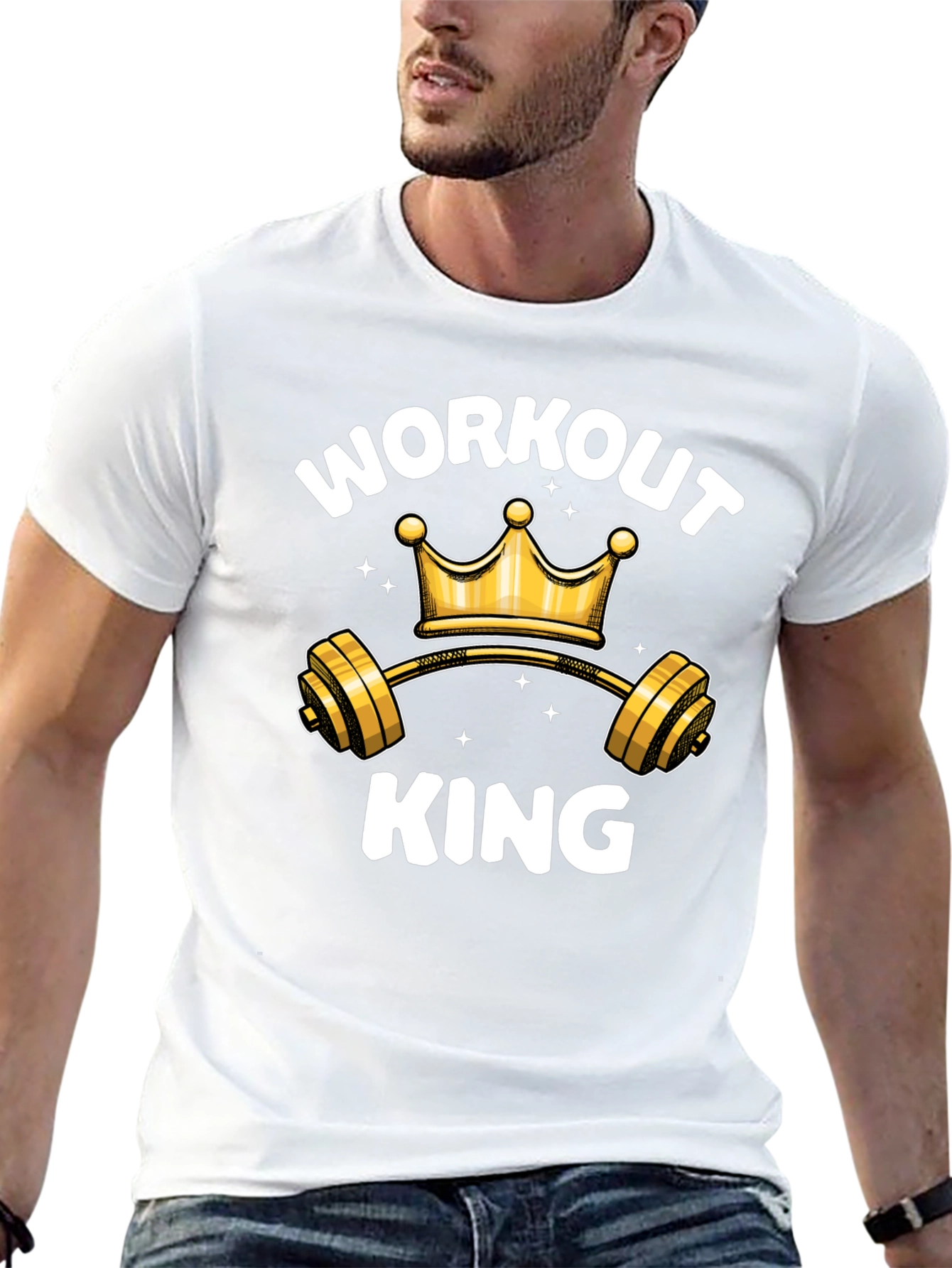 Workout King Graphic Tee - Gym Lover Apparel