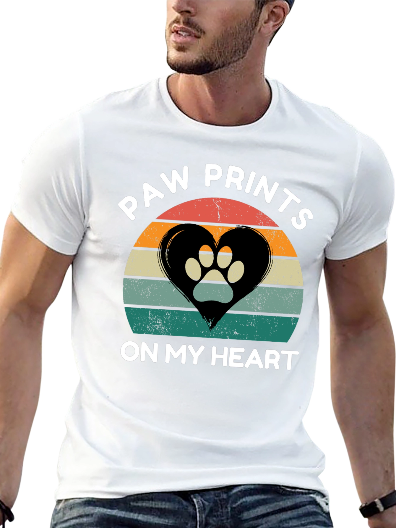 Paw Prints On My Heart T-Shirt