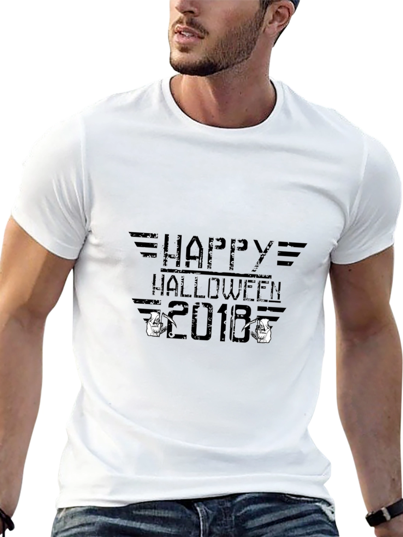 Happy Halloween 2018 Black T-Shirt
