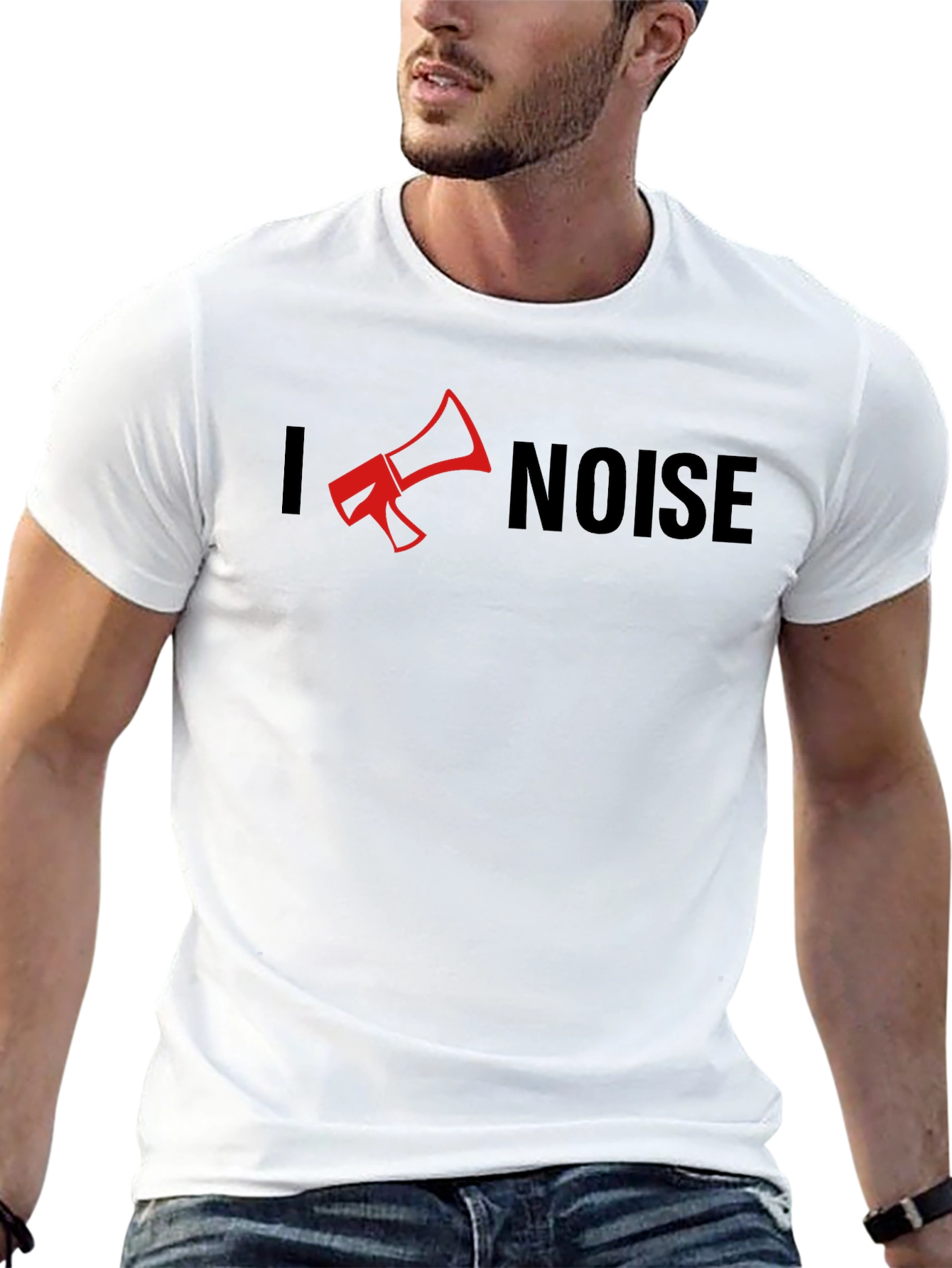 I Love Noise T-Shirt - Funny Megaphone Design