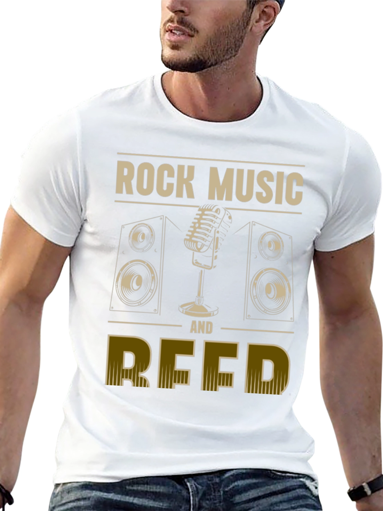 Rock Music and Reed Graphic T-Shirt