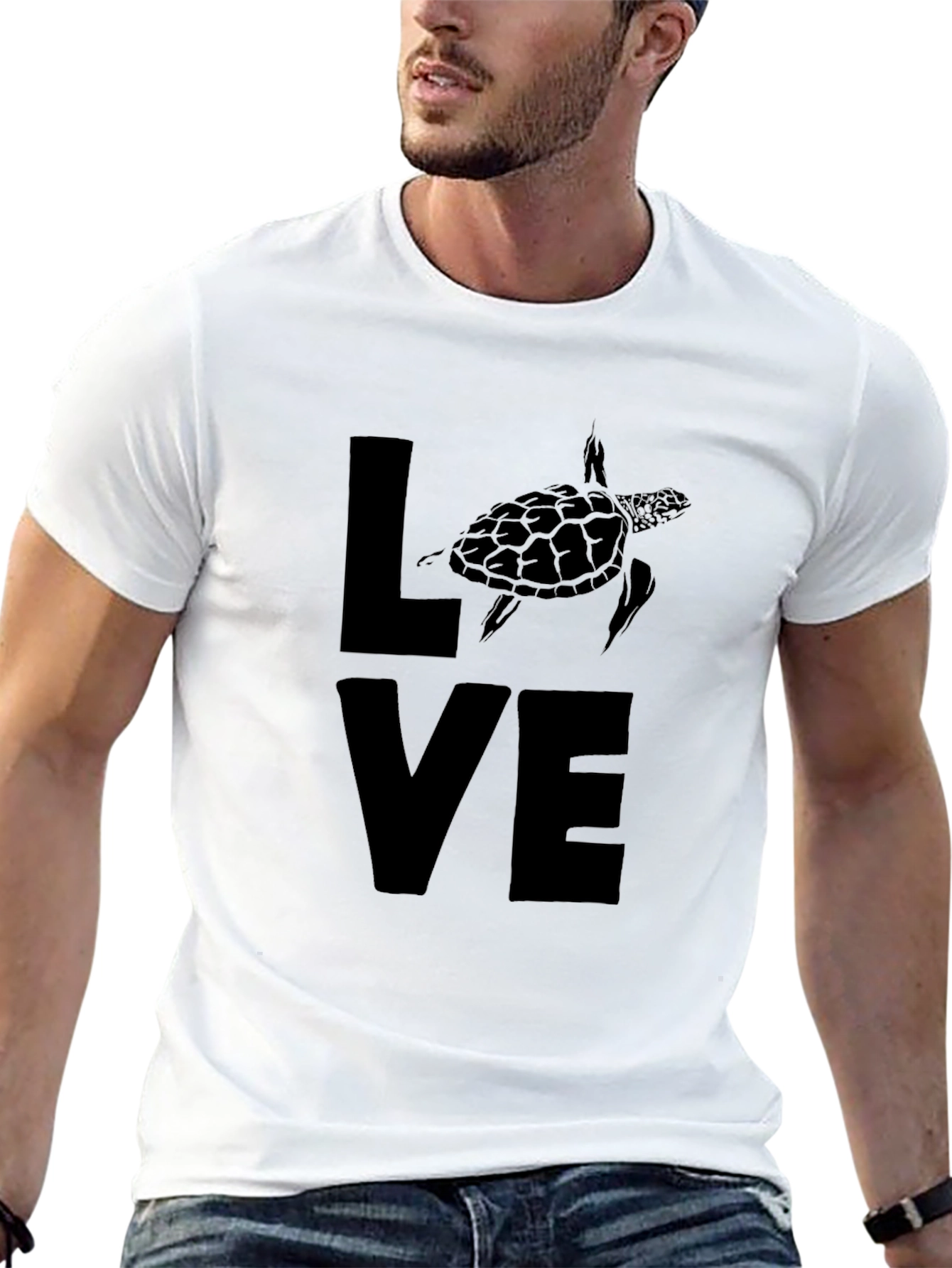Love Turtle Graphic T-Shirt - Soft Cotton Tee