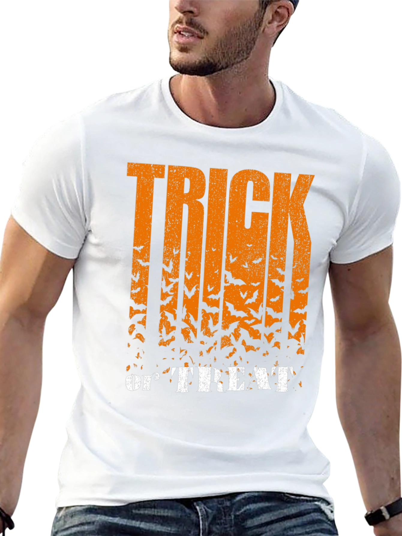 Halloween Bats Graphic T-Shirt