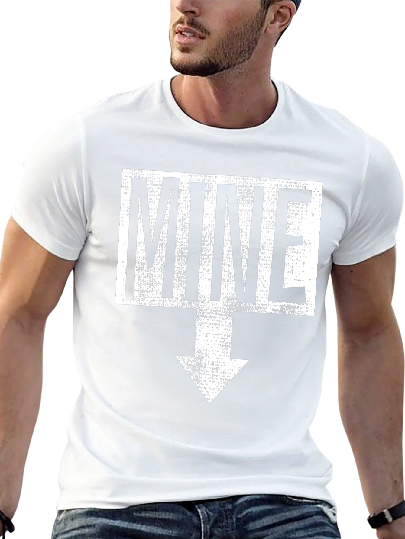 Funny Mine Arrow T-Shirt - Novelty Graphic Tee