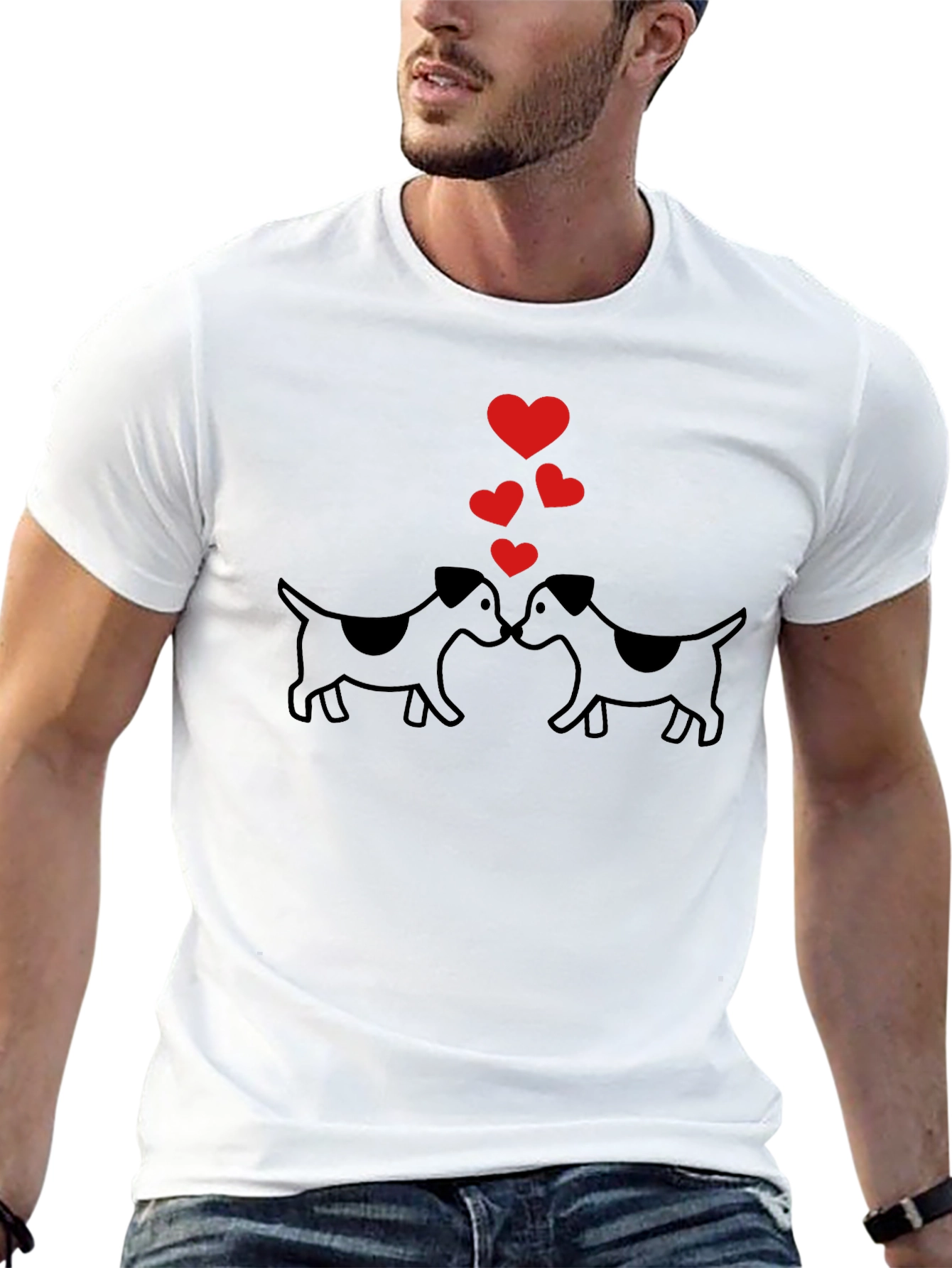 Cute Dog Love T-Shirt – Adorable Dog Lover Graphic Tee