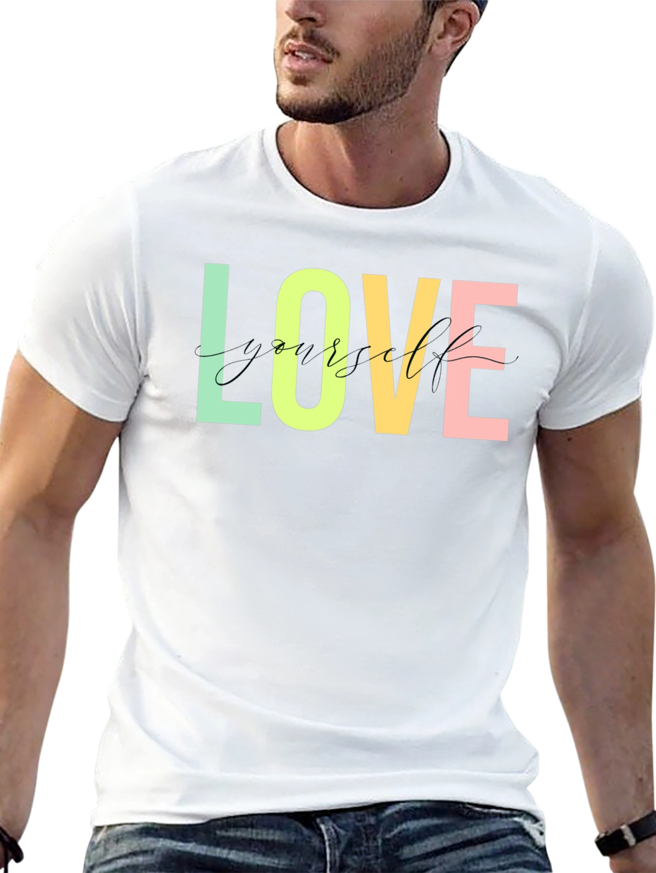 Love Yourself Graphic Tee - Stylish Black T-Shirt