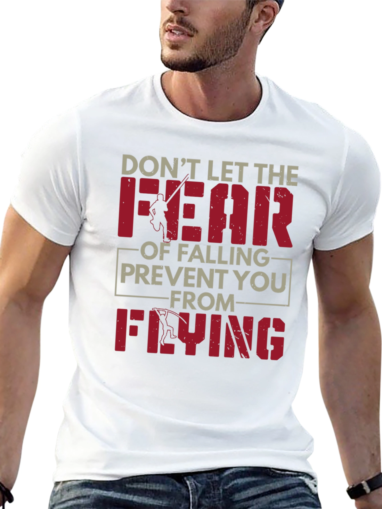 Fear of Falling Flying Black Graphic Tee