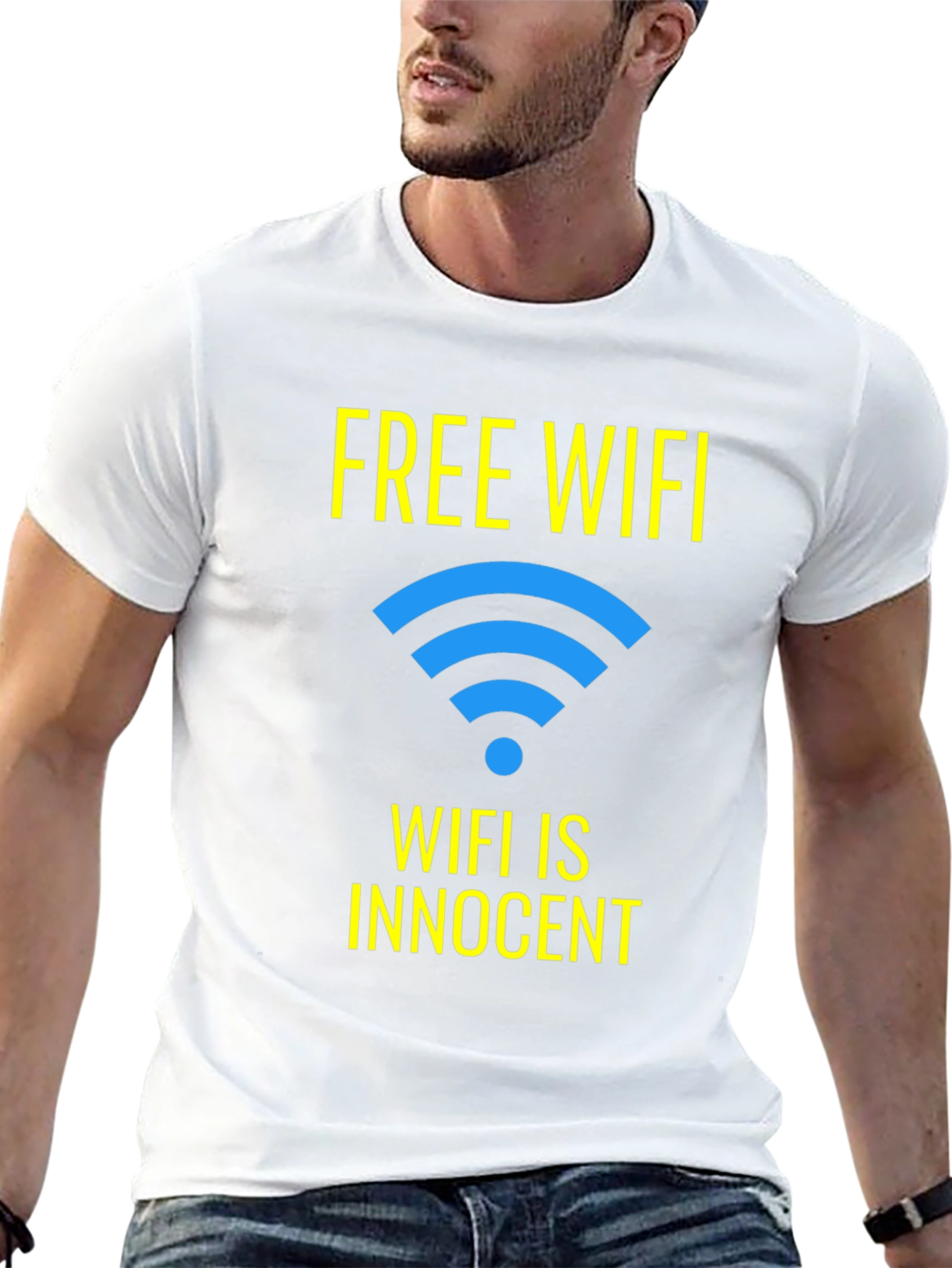 Free WIFI Funny T-Shirt - WIFI is Innocent