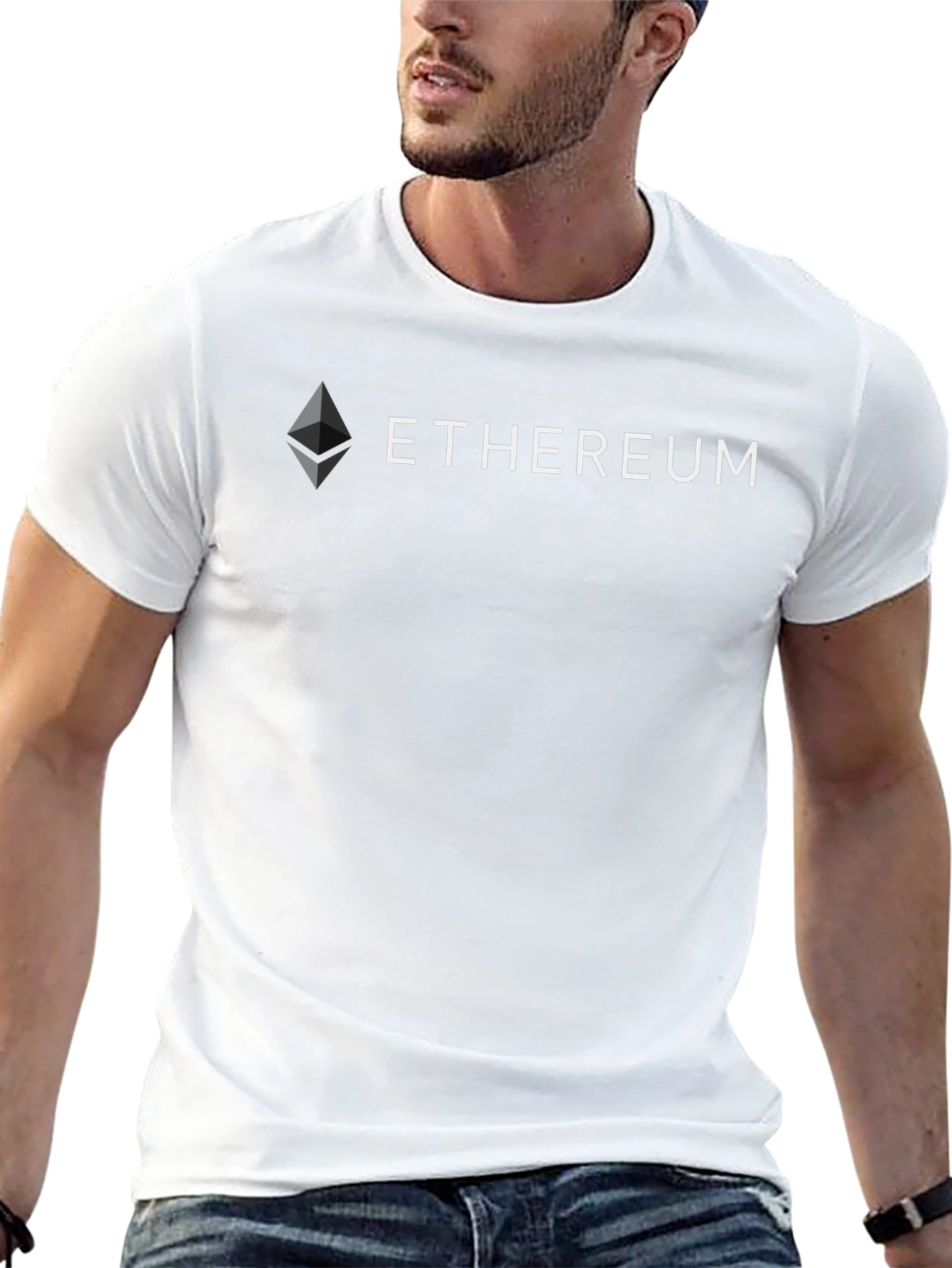 Ethereum Logo Black T-Shirt - Crypto Fashion