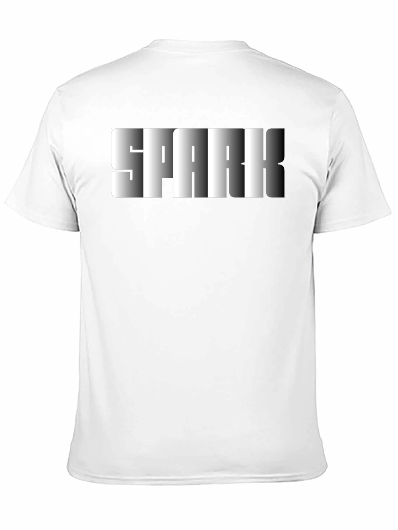 Spark Graphic Print Black T-Shirt for Men