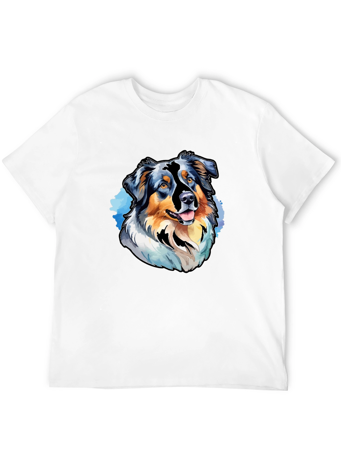 Dog Breed Graphic Tee - Black Casual T-Shirt