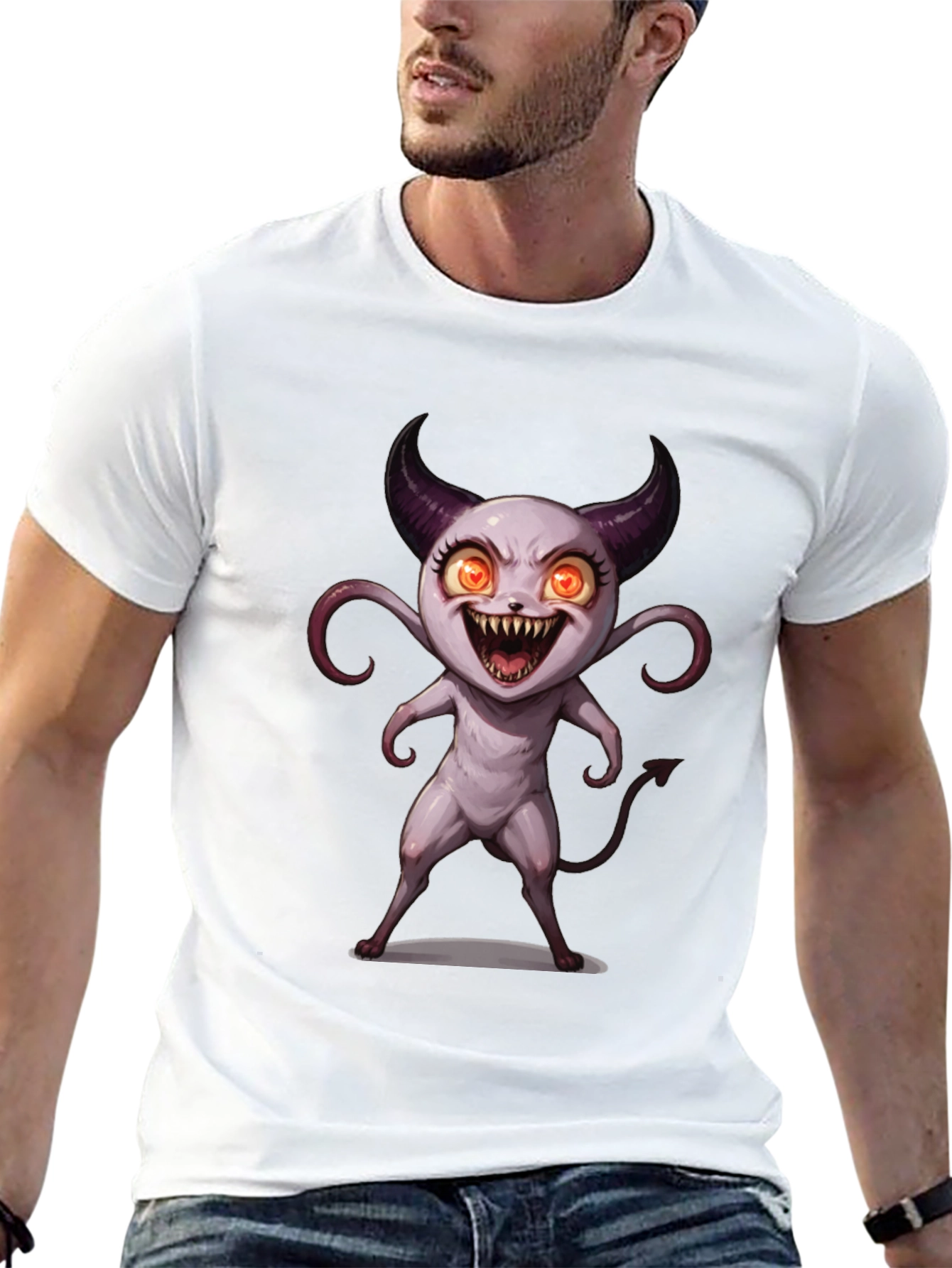 Monster Graphic T-Shirt - Cool Character Tee
