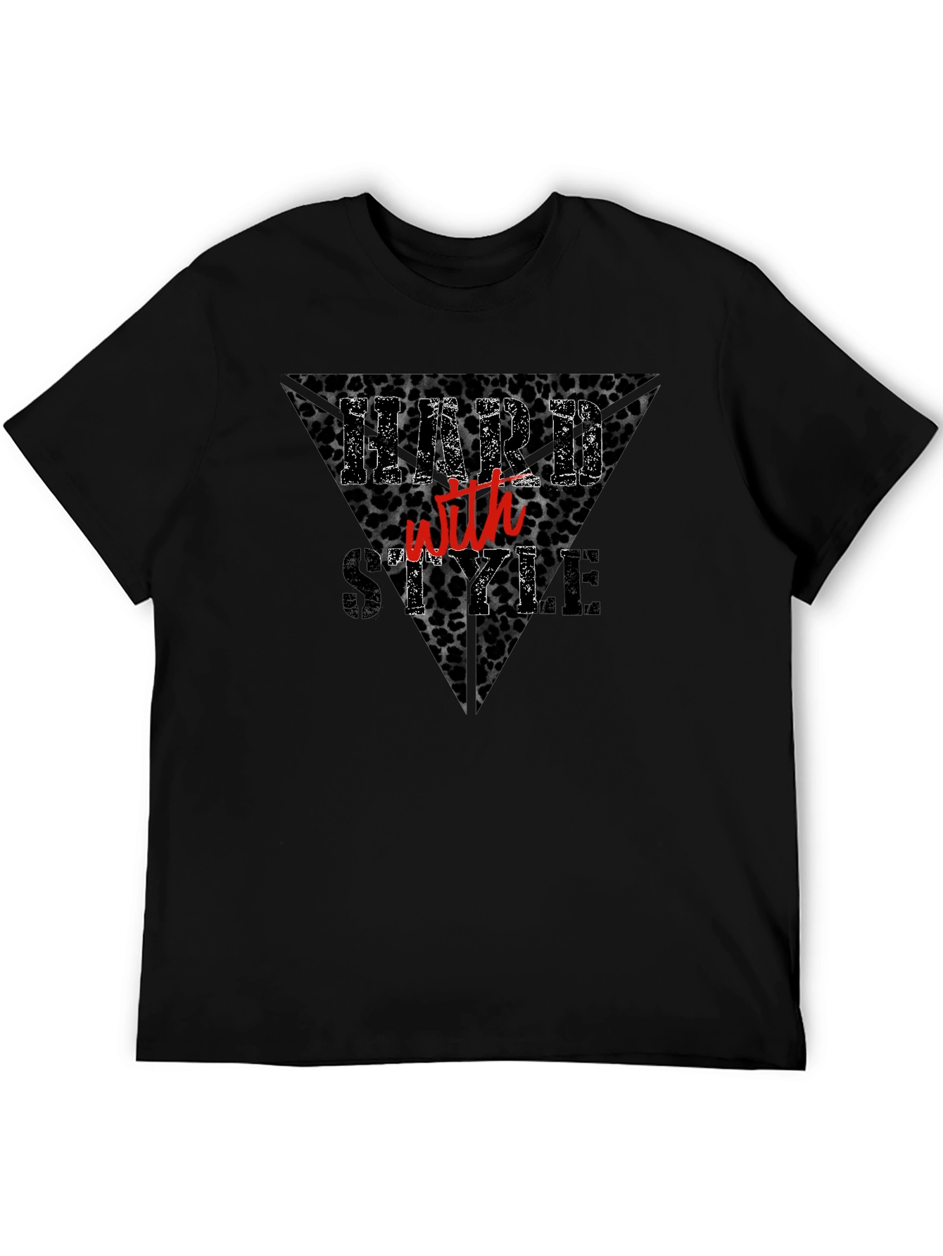 Hard With Style Black Graphic T-Shirt