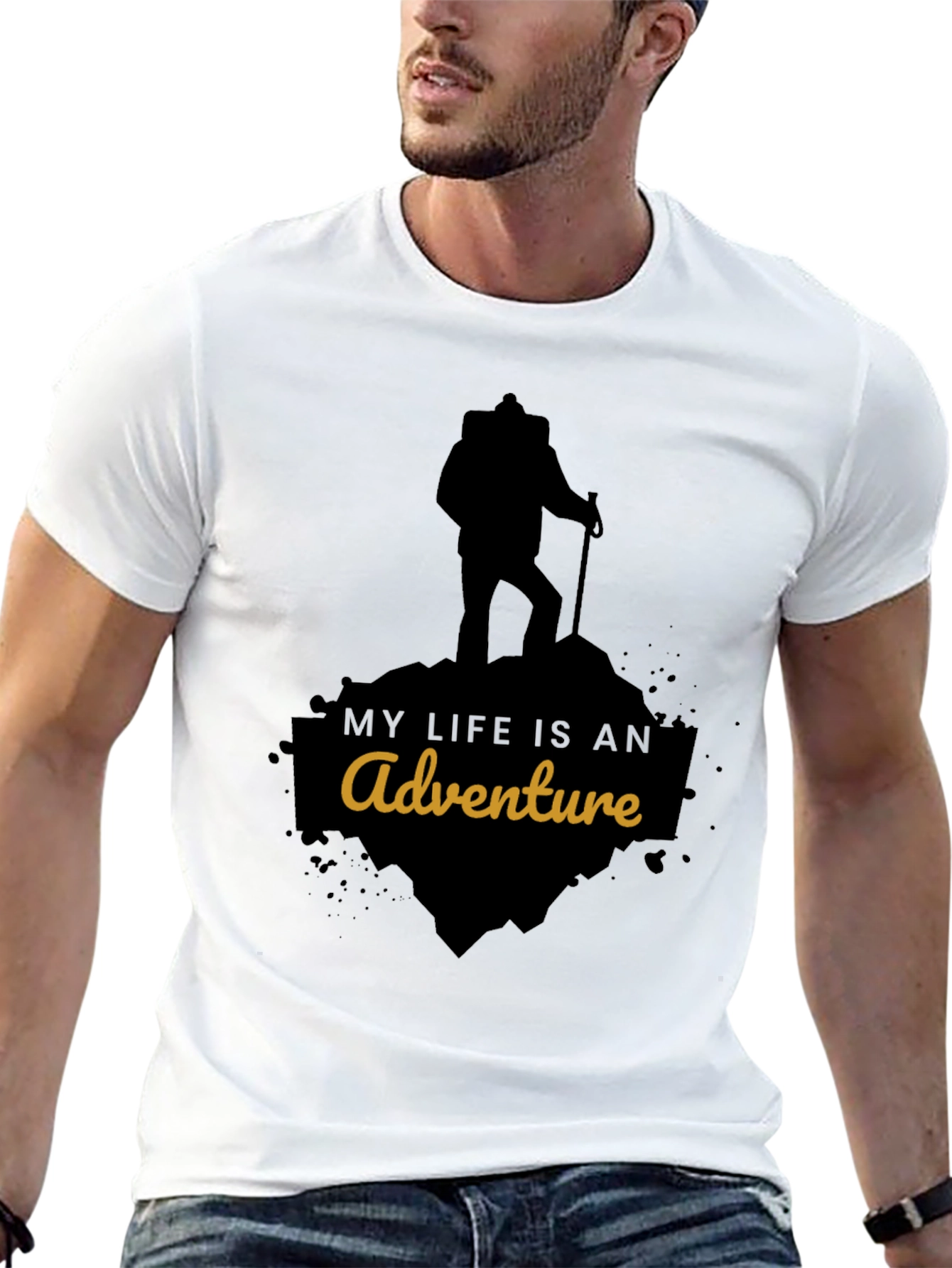 Adventure Awaits T-Shirt - Black Graphic Tee