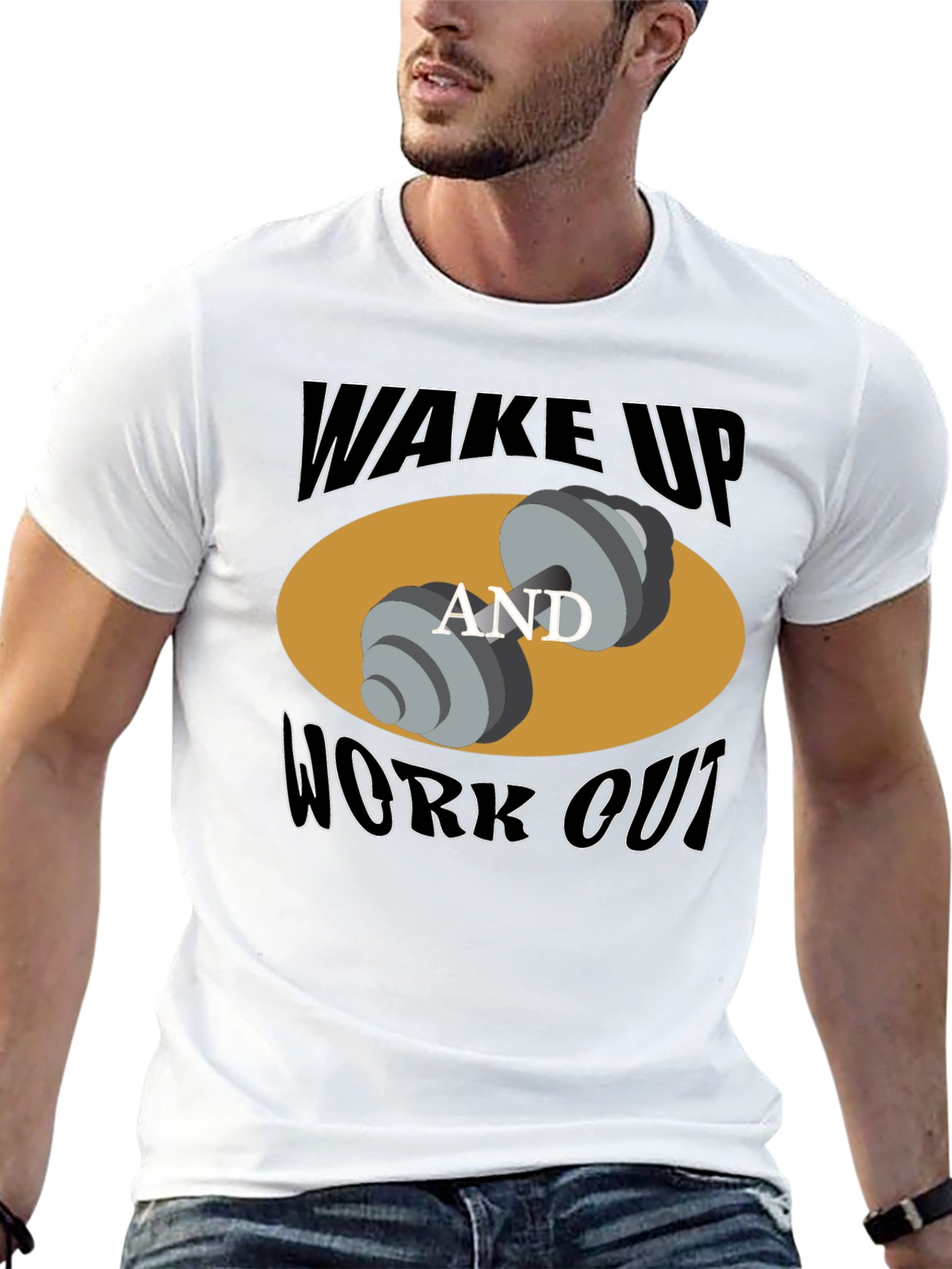 Wake Up and Work Out Graphic T-Shirt