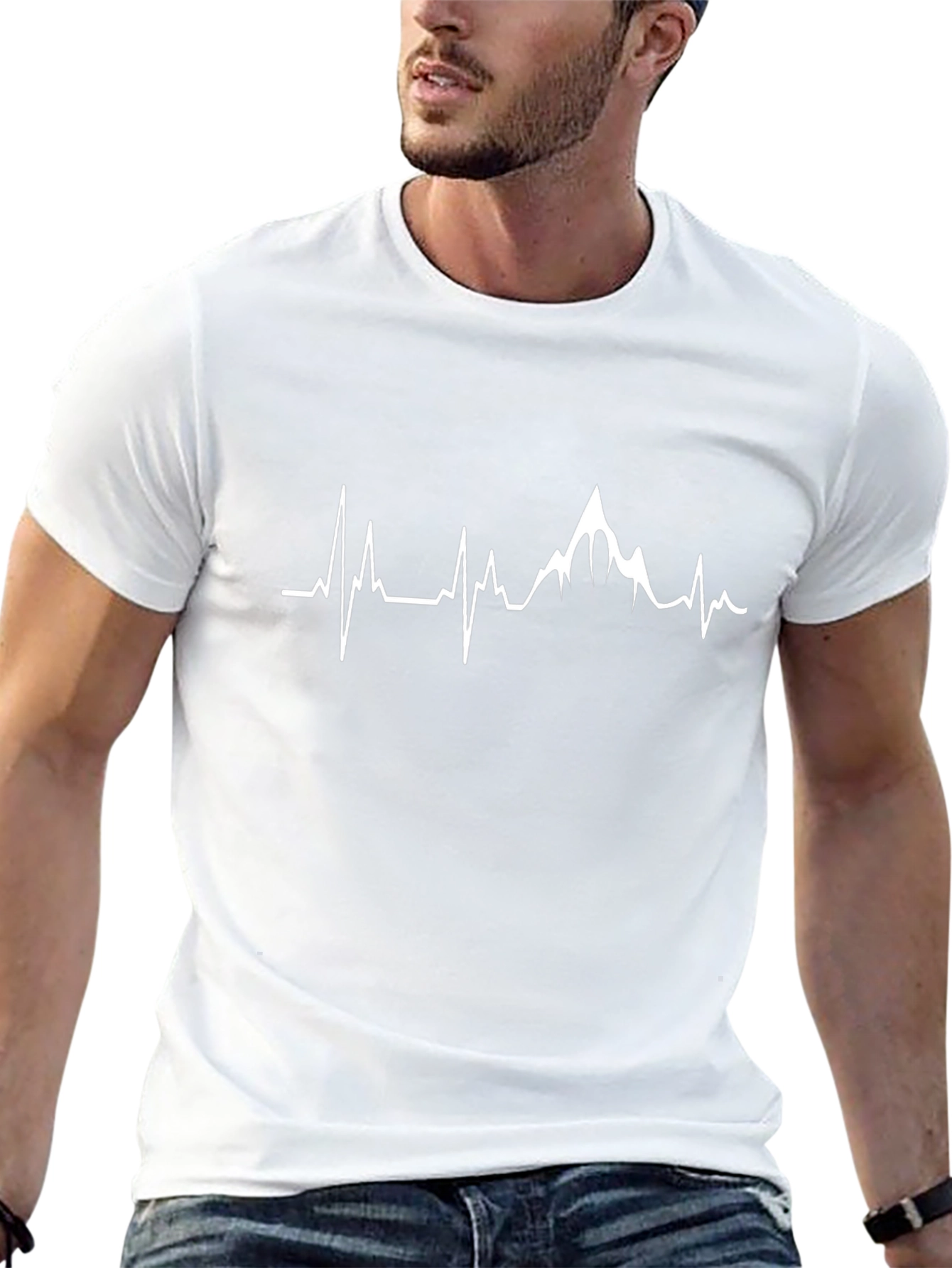 Mountain Heartbeat T-Shirt - Black