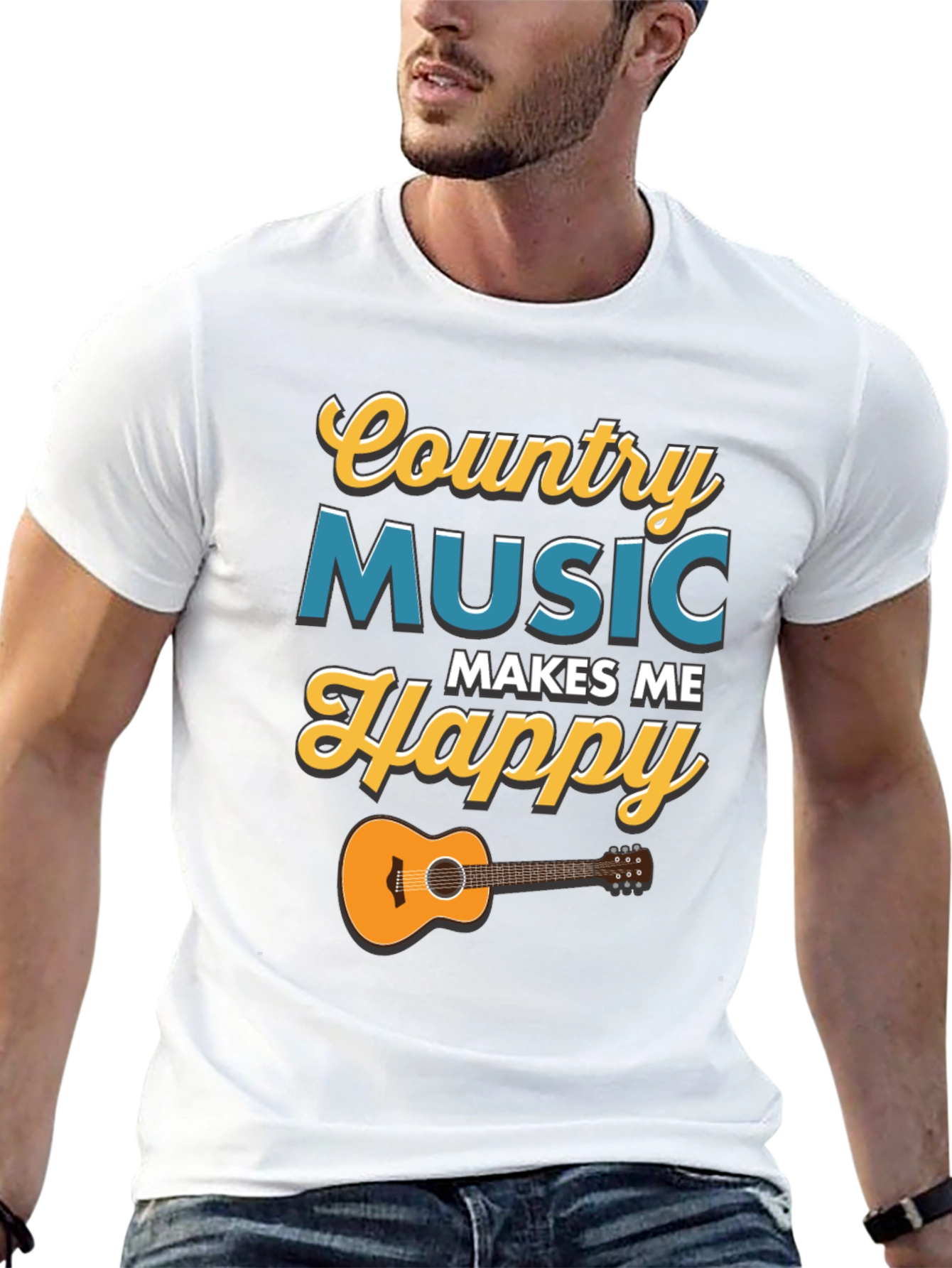 Country Music Makes Me Happy T-Shirt