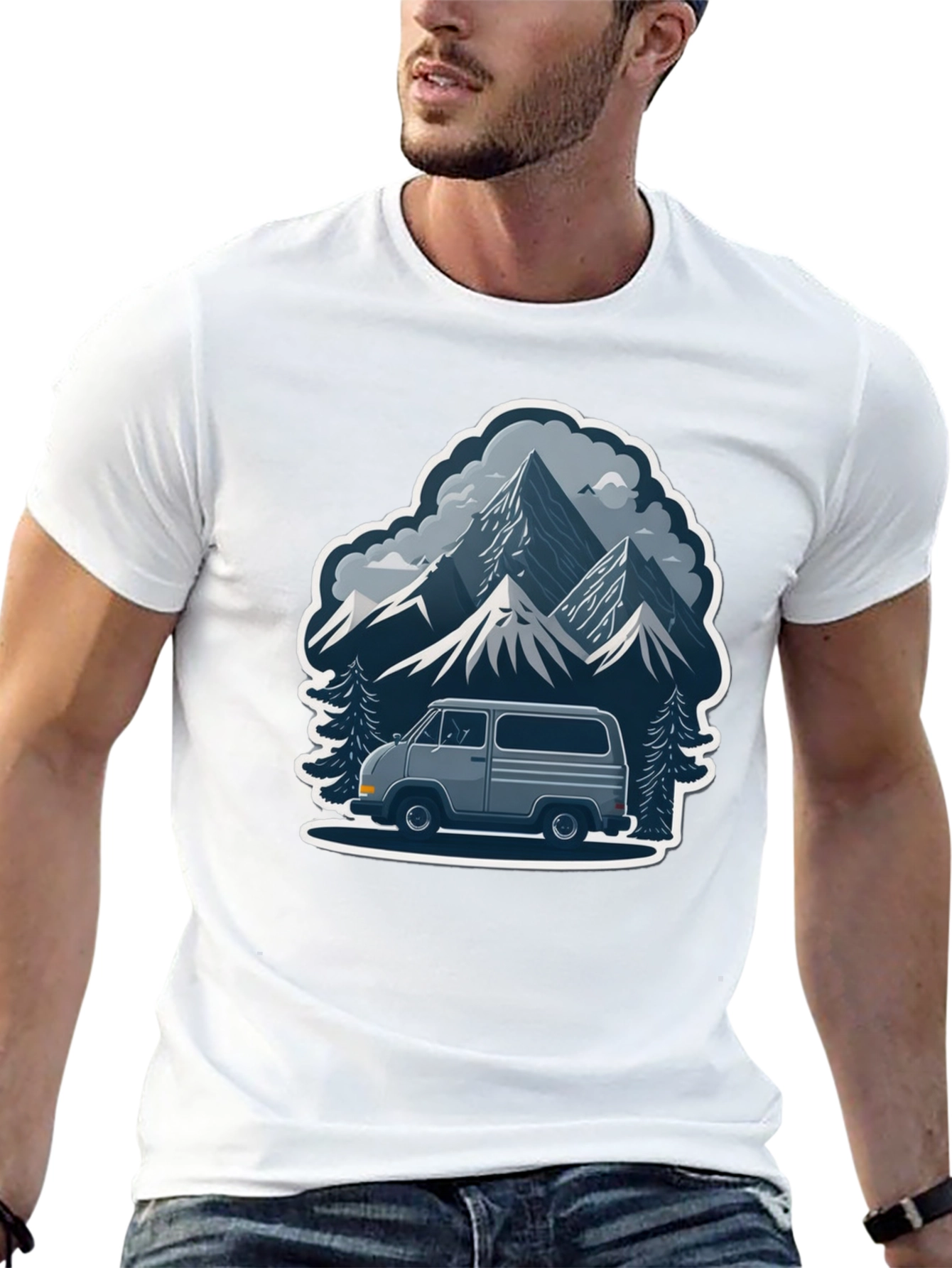 Mountain Adventure Van Graphic Tee
