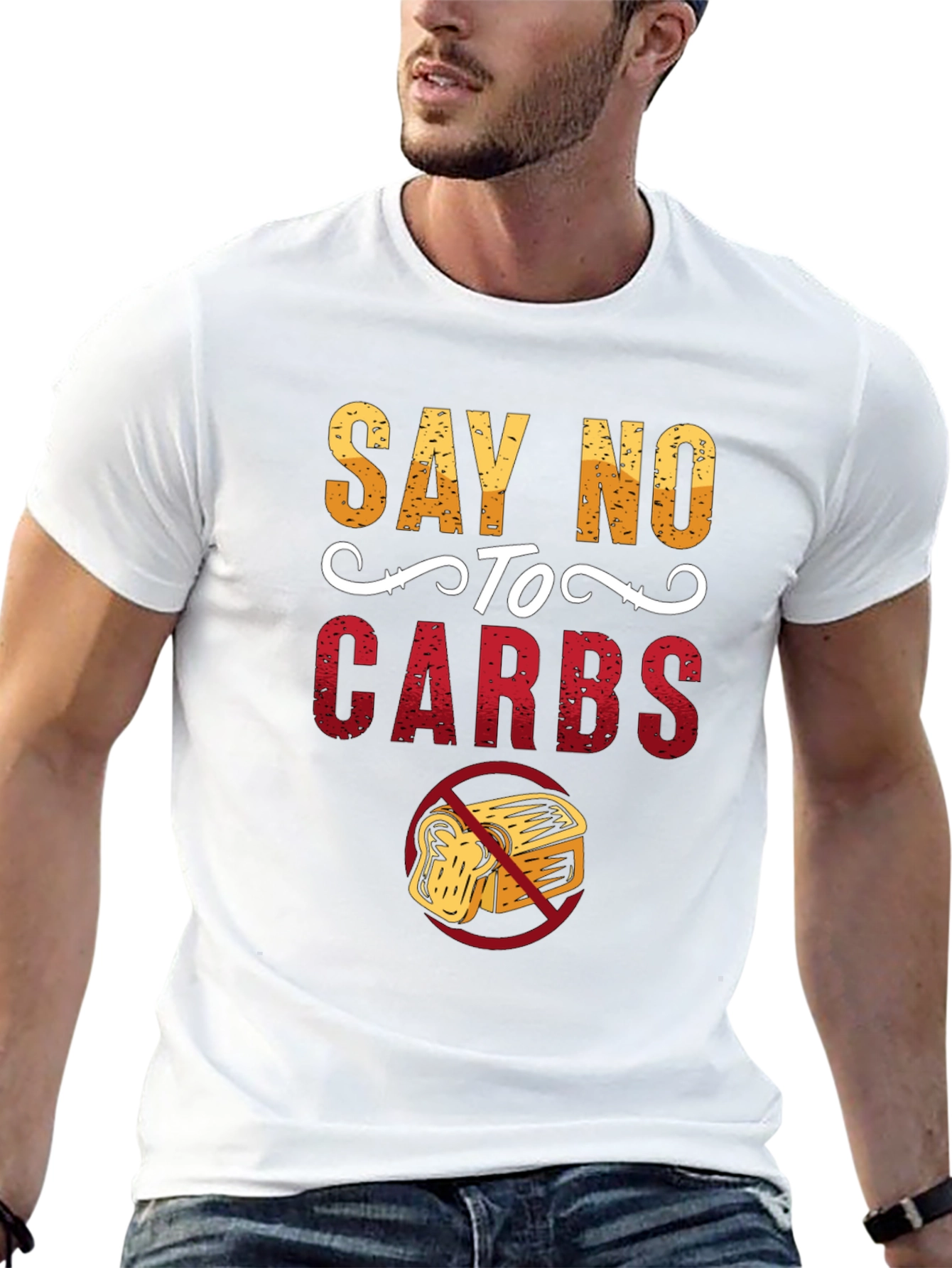 Say No To Carbs Graphic T-Shirt
