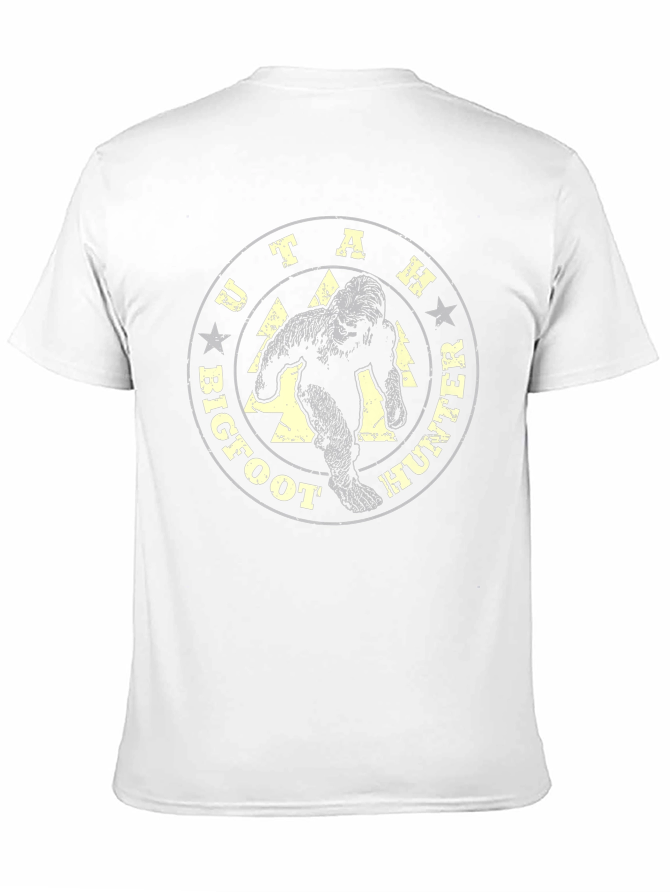 Utah Bigfoot Hunter T-Shirt - Black Graphic Tee