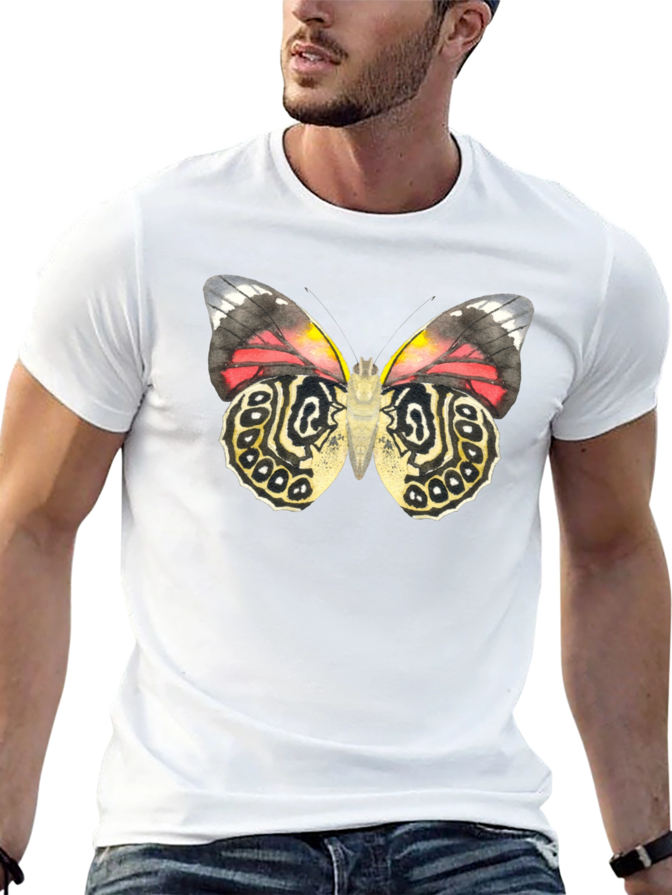 Butterfly Graphic Black Tee