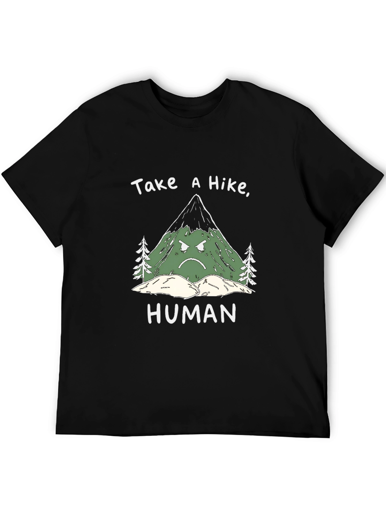 Grumpy Mountain Graphic Tee - Take a Hike Human!