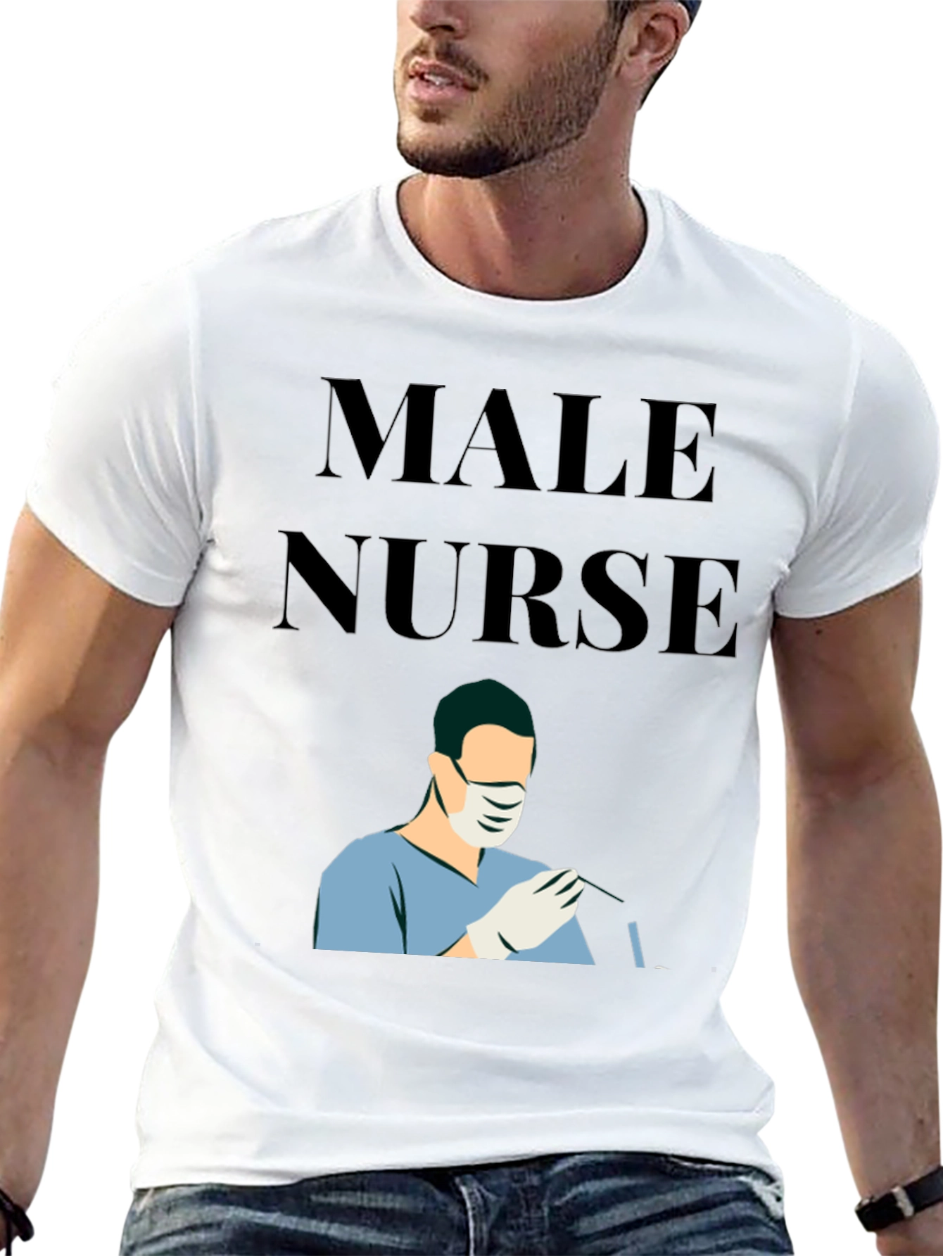 Male Nurse Graphic T-Shirt - Essential Healthcare Apparel