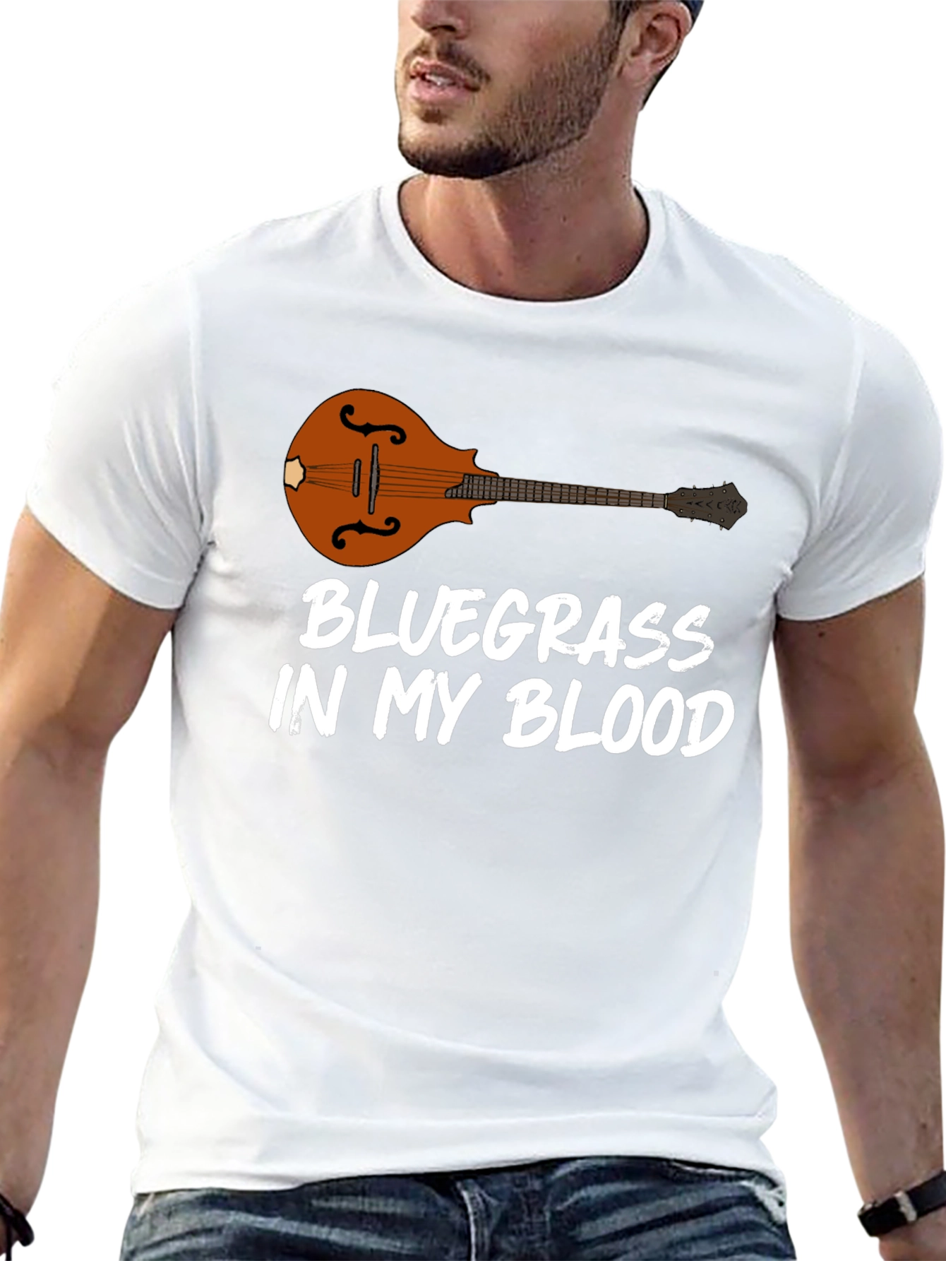 Bluegrass In My Blood T-Shirt Mandolin Music