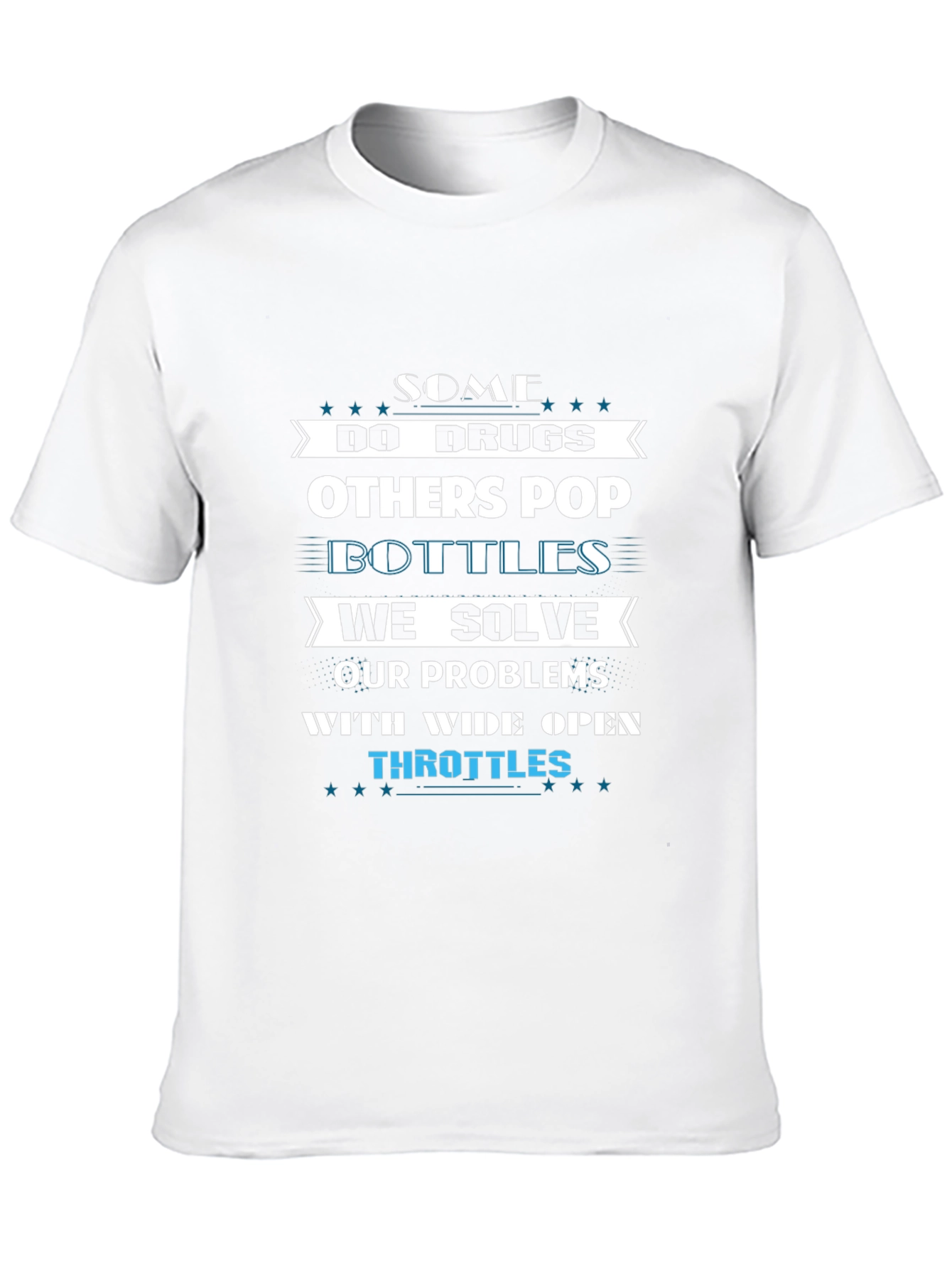 Wide Open Throttles Black Graphic T-Shirt
