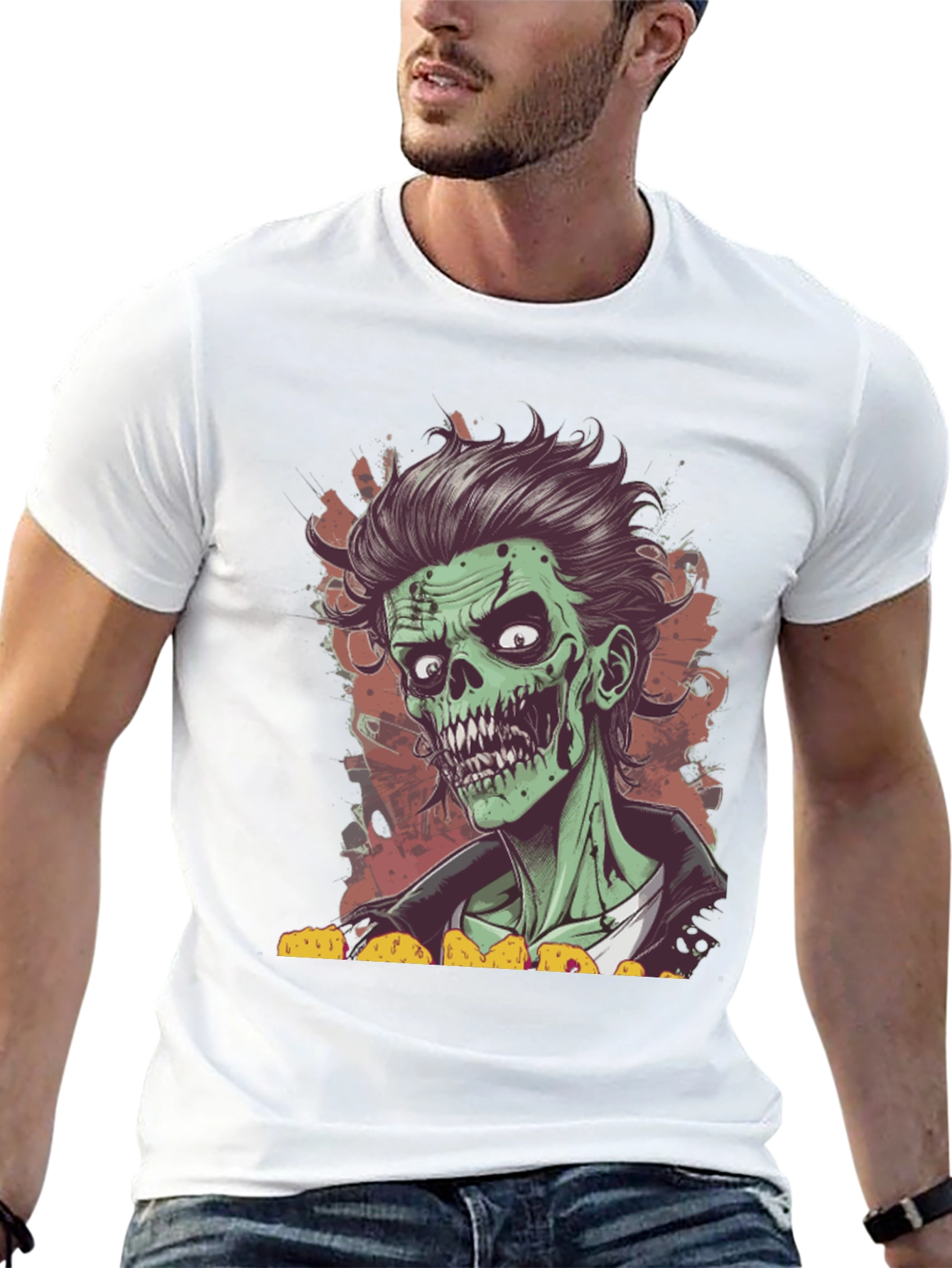 Zombie Taco Lover T-Shirt - Spooky Graphic Tee
