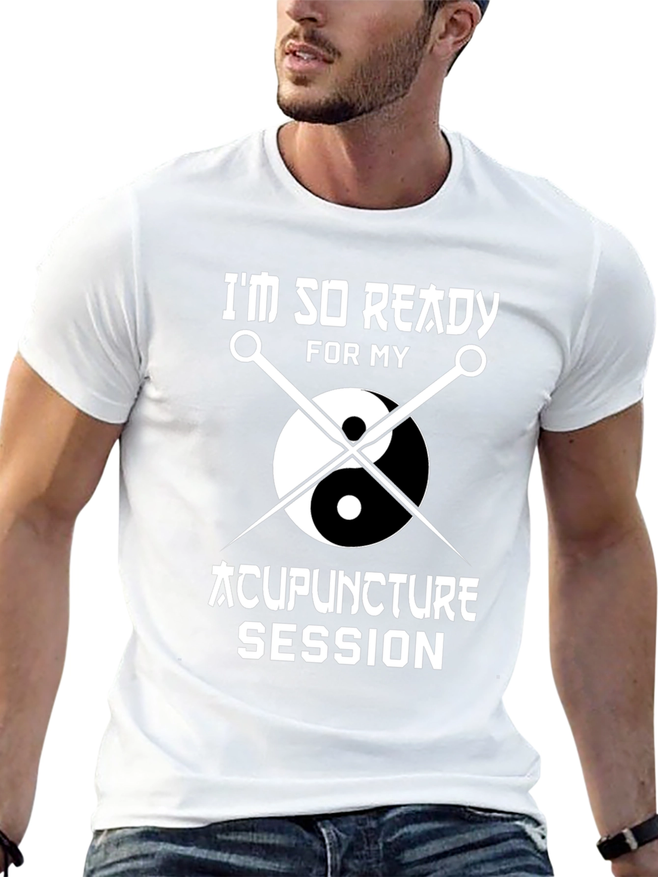 Acupuncture Session Ready T-Shirt Yin Yang Needles