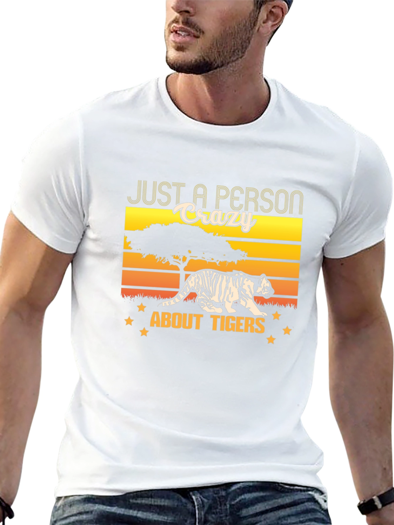 Crazy About Tigers Graphic Tee