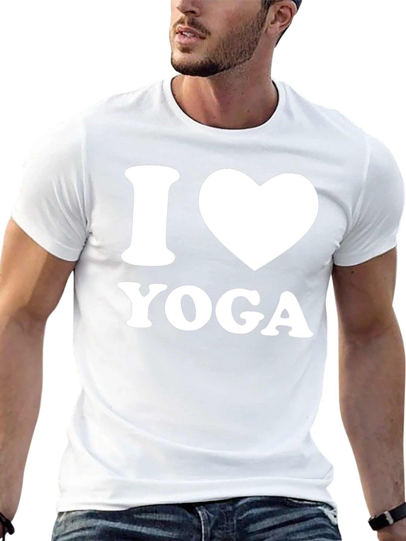 I Heart Yoga Black T-Shirt