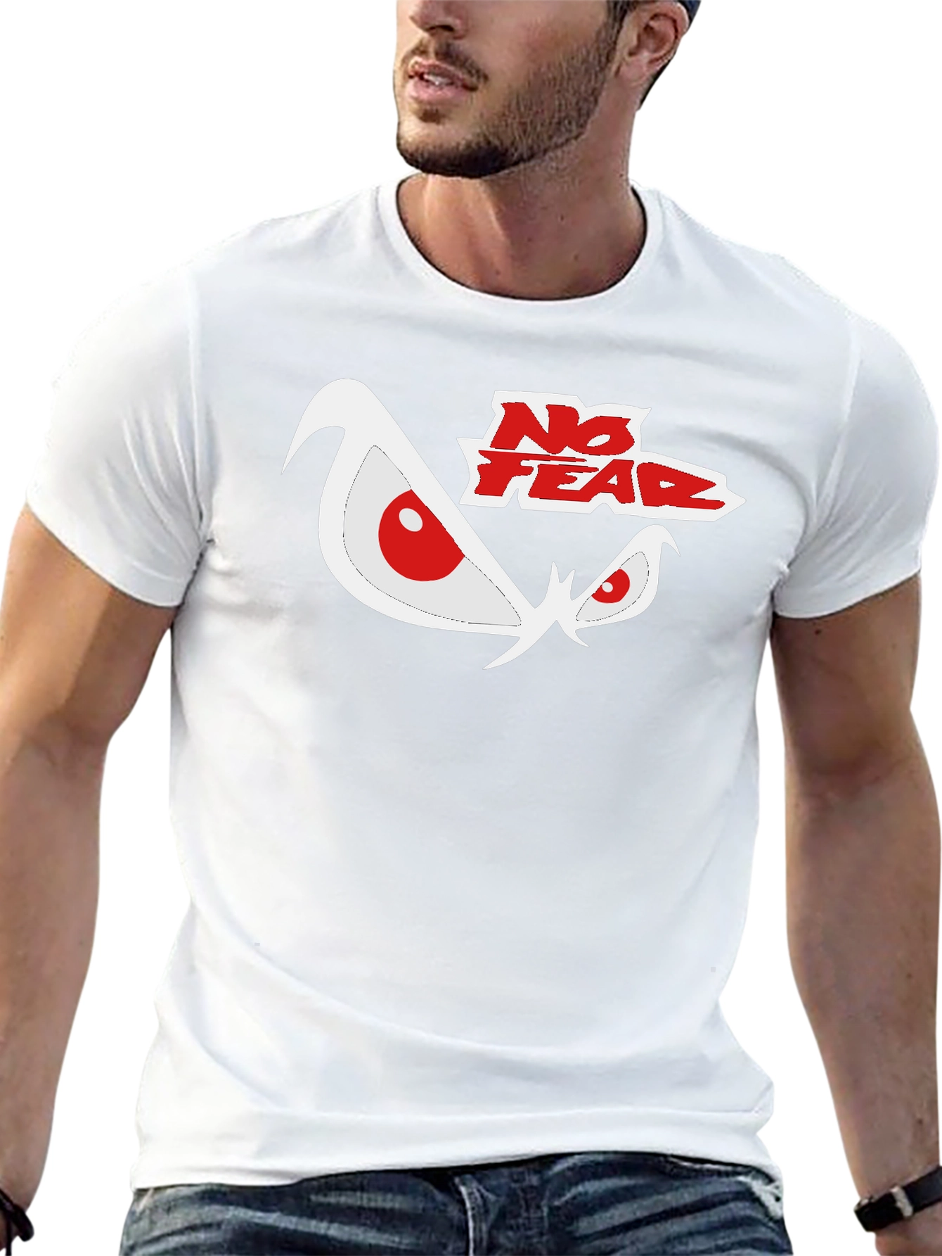 No Fear Graphic Print Black T-Shirt