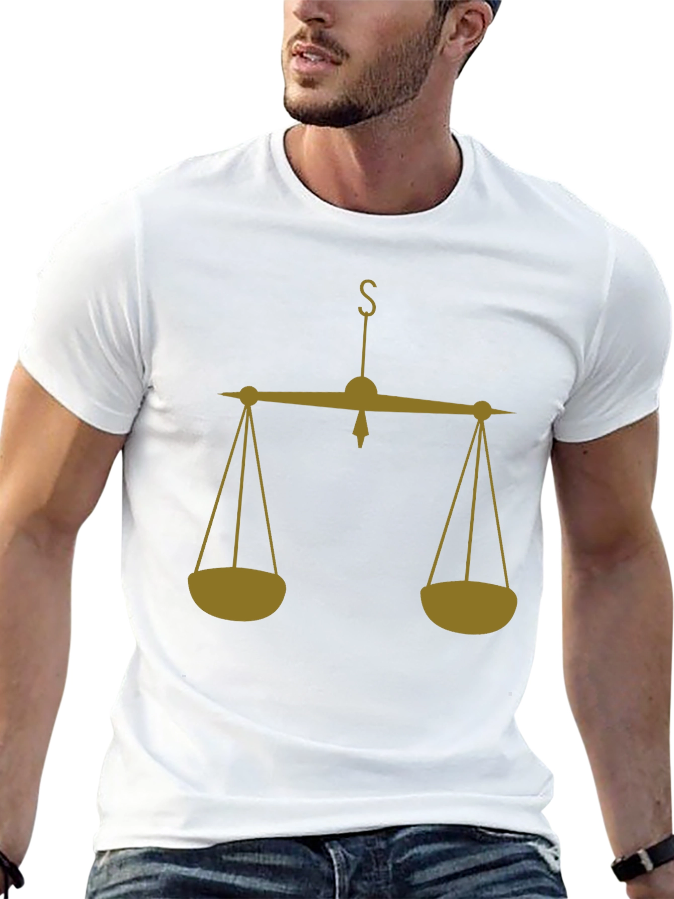 Scales of Justice Graphic Tee - Balance & Fairness