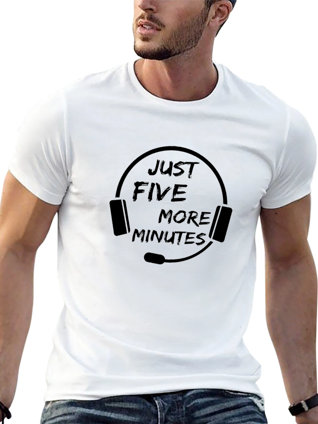 Just Five More Minutes Funny Gamer T-Shirt