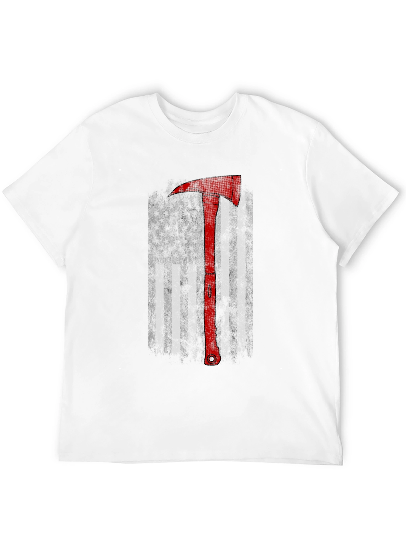 Firefighter Axe Flag Graphic Tee