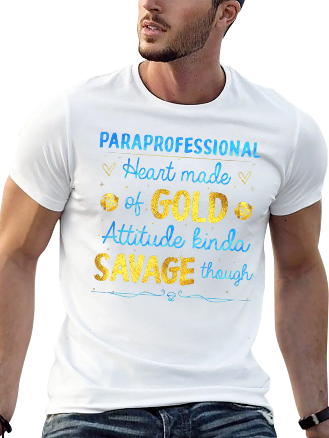 Paraprofessional Heart of Gold Savage T-Shirt