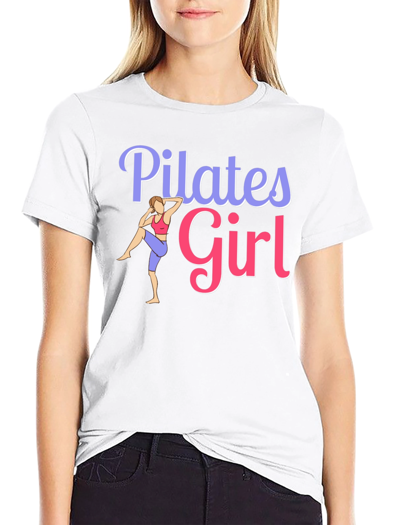 Pilates Girl Graphic T-Shirt - Womens Fitness Tee